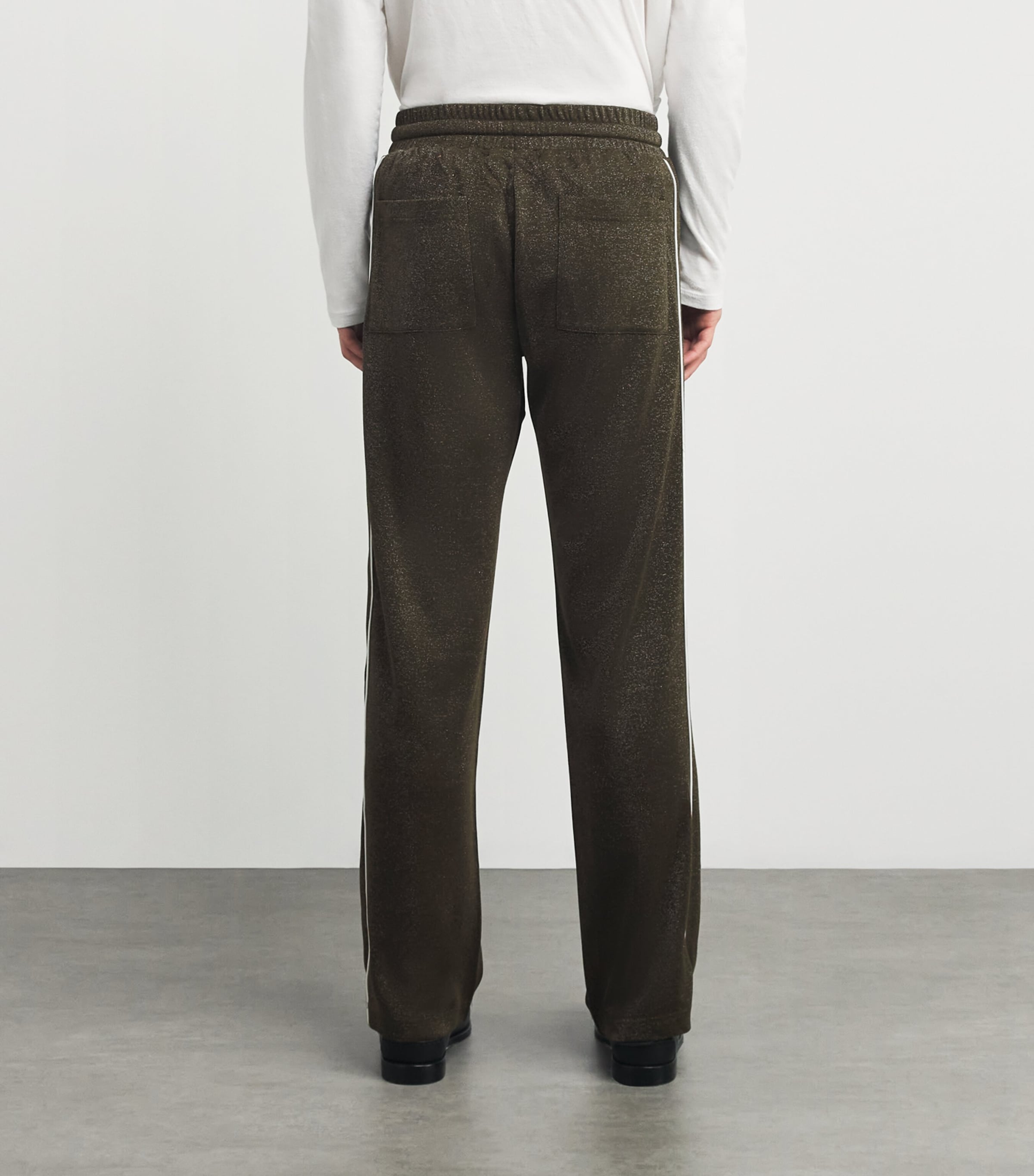 Glitter Track Trousers 680 KHAKI Image 4