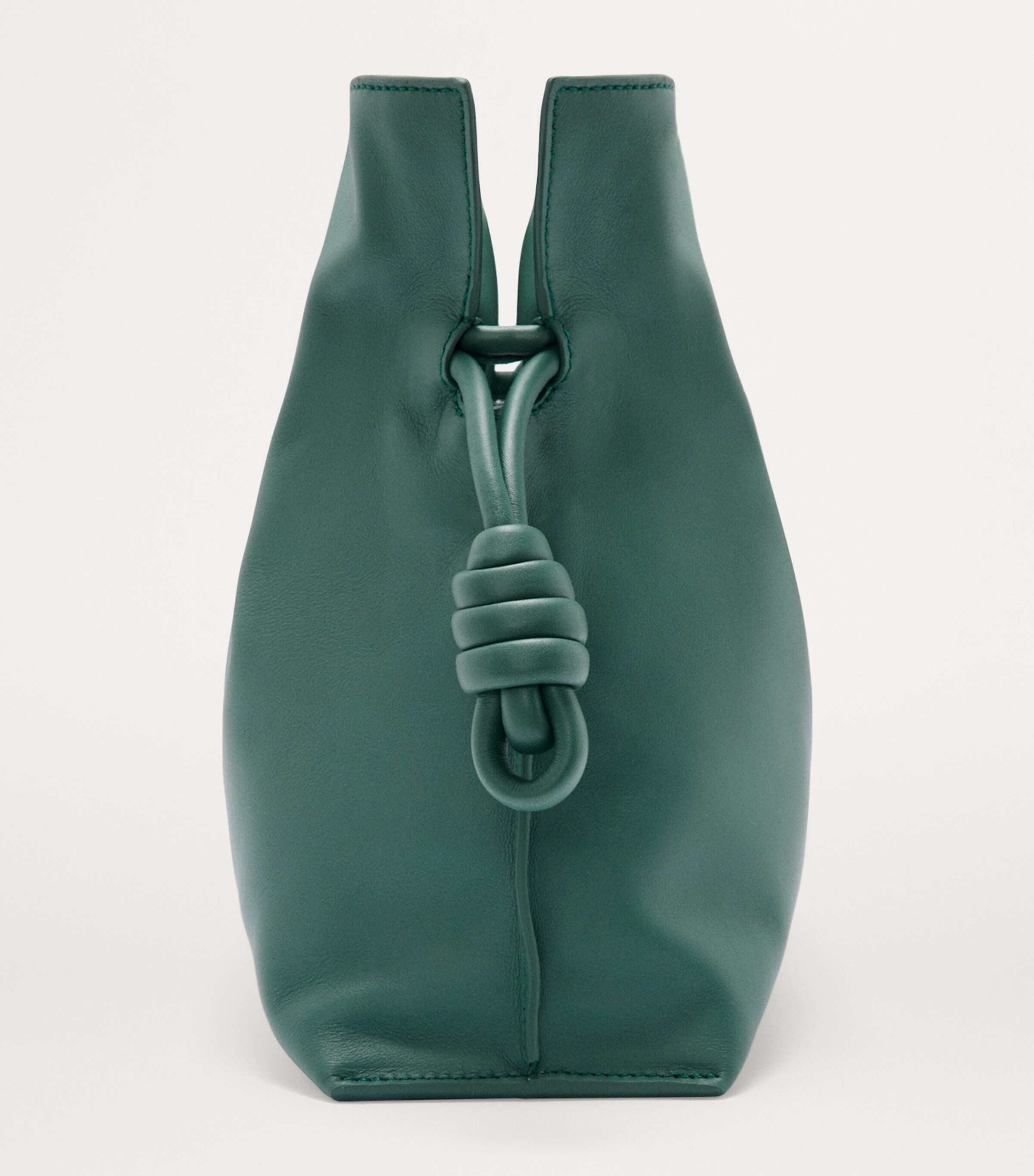 LOEWE Medium Leather Flamenco Purse Vetiver Image 4