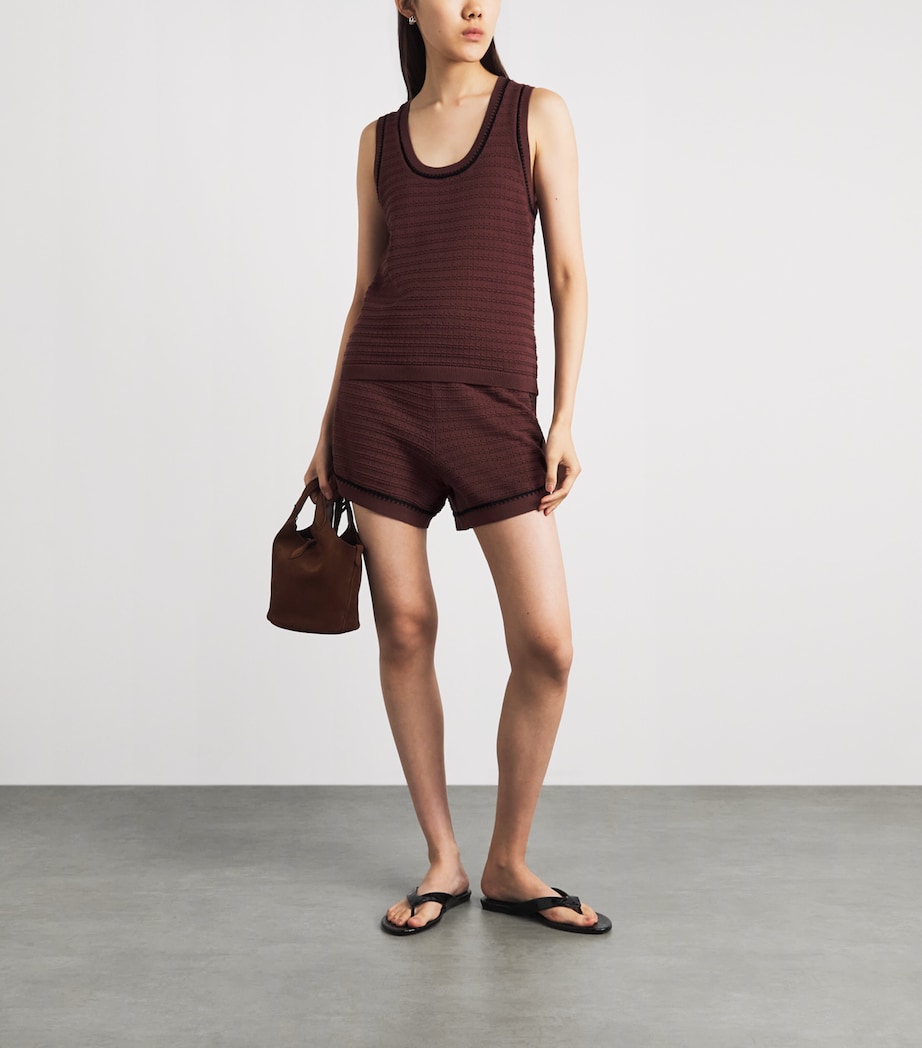 Varley Womens Cotton Knit Gideon Tank Top Ironwood Image 2