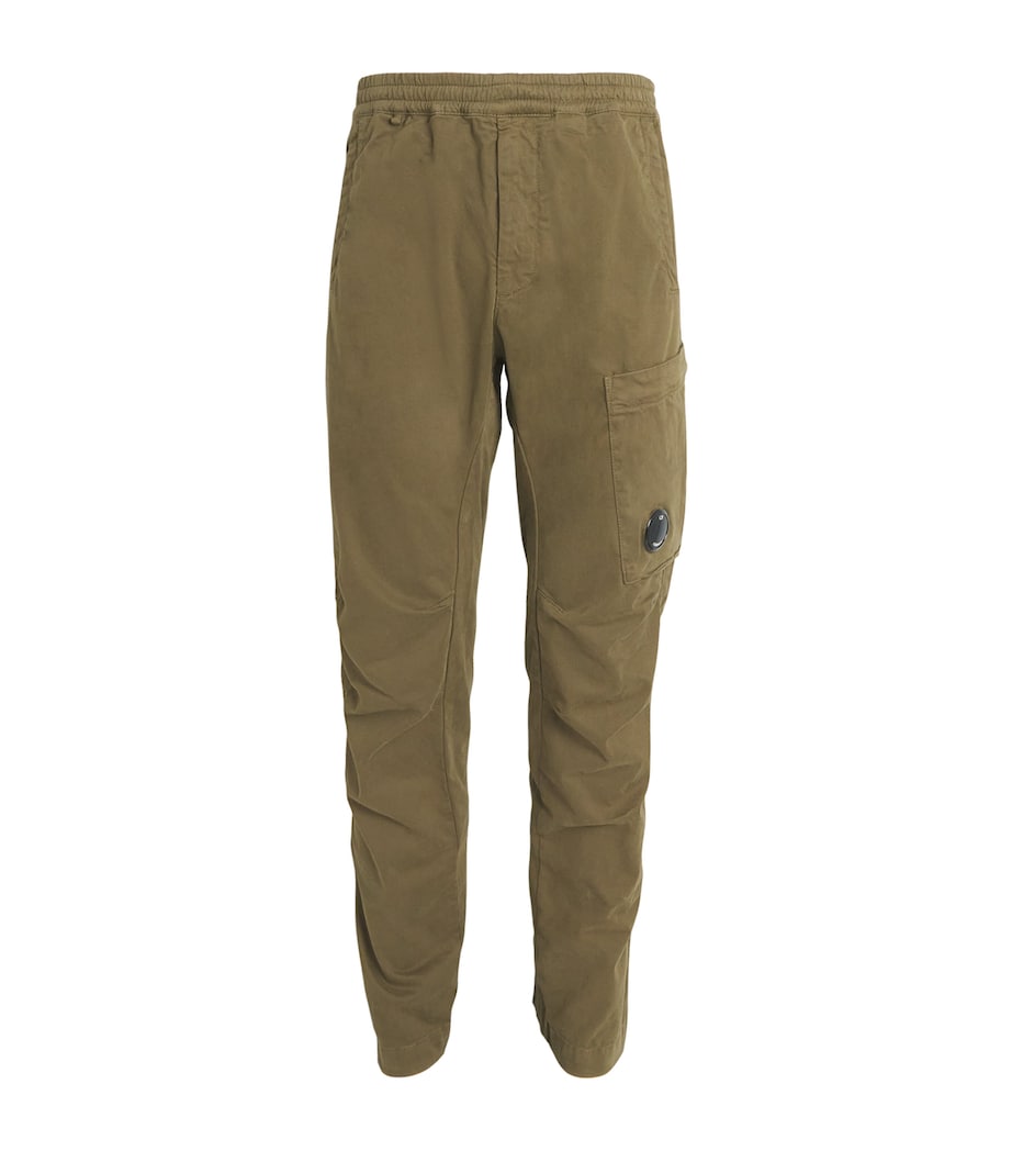 Stretch-Cotton Cargo Trousers 683 IVY GREEN Image 1