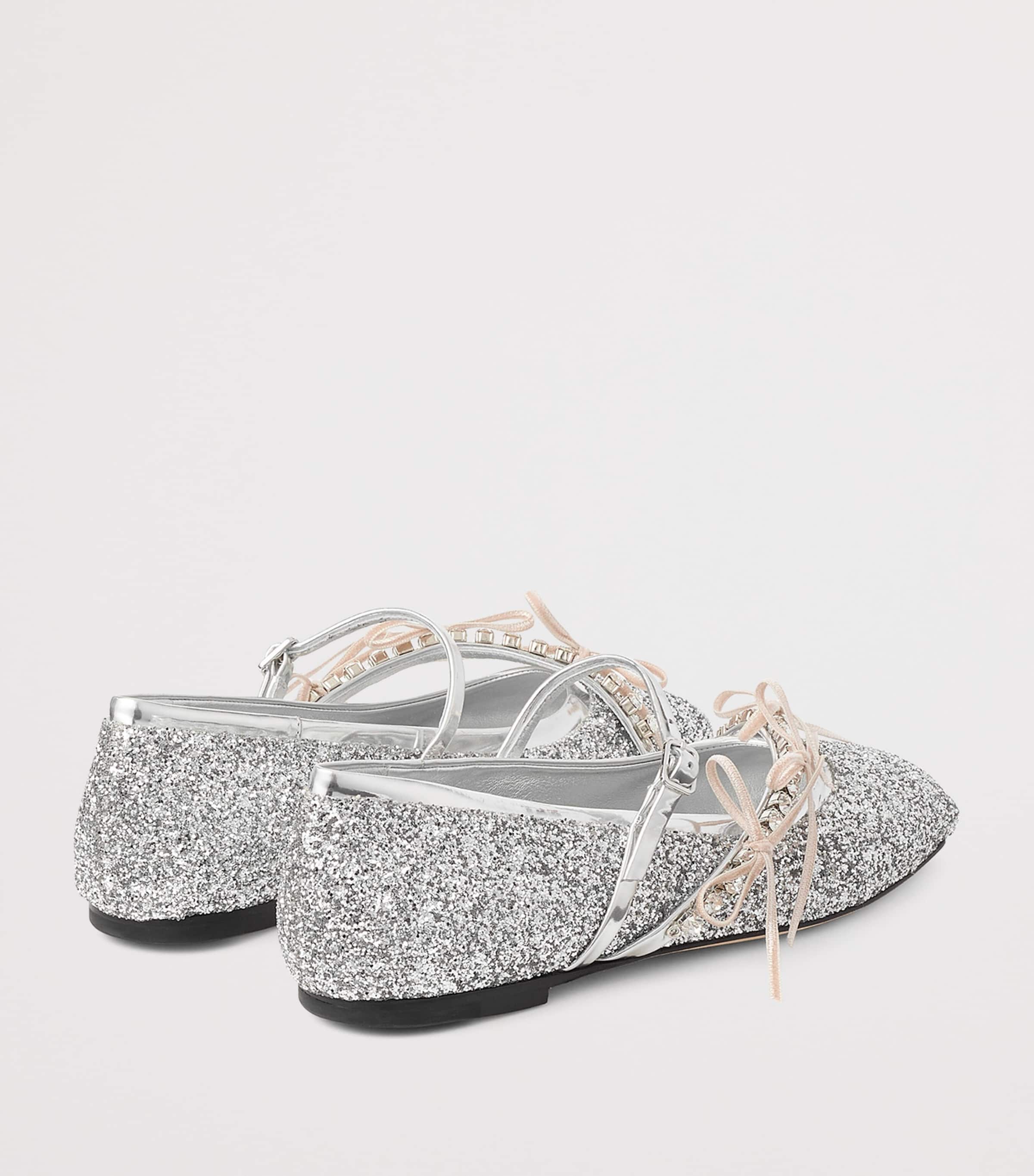 Loli Glitter Ballerina Flats SILVER/MACARON Image 5