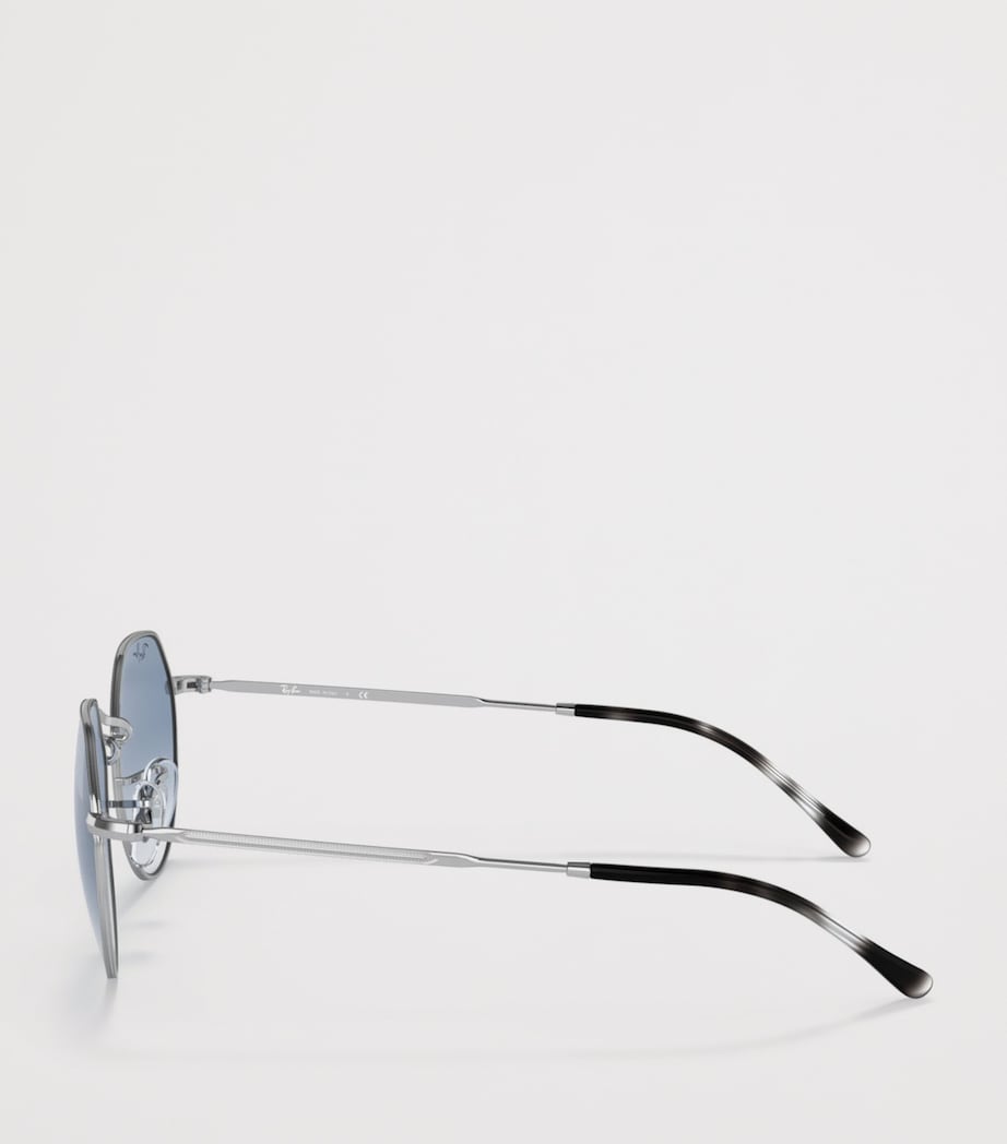 Ray-Ban Metal Jack Round Sunglasses Silver Image 3
