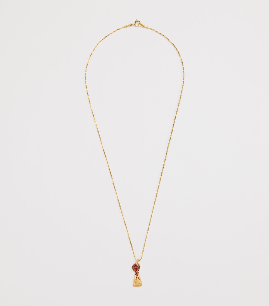 Yellow Gold and Sapphire Unlock Happiness Necklace YELLOW GOLD Image 3