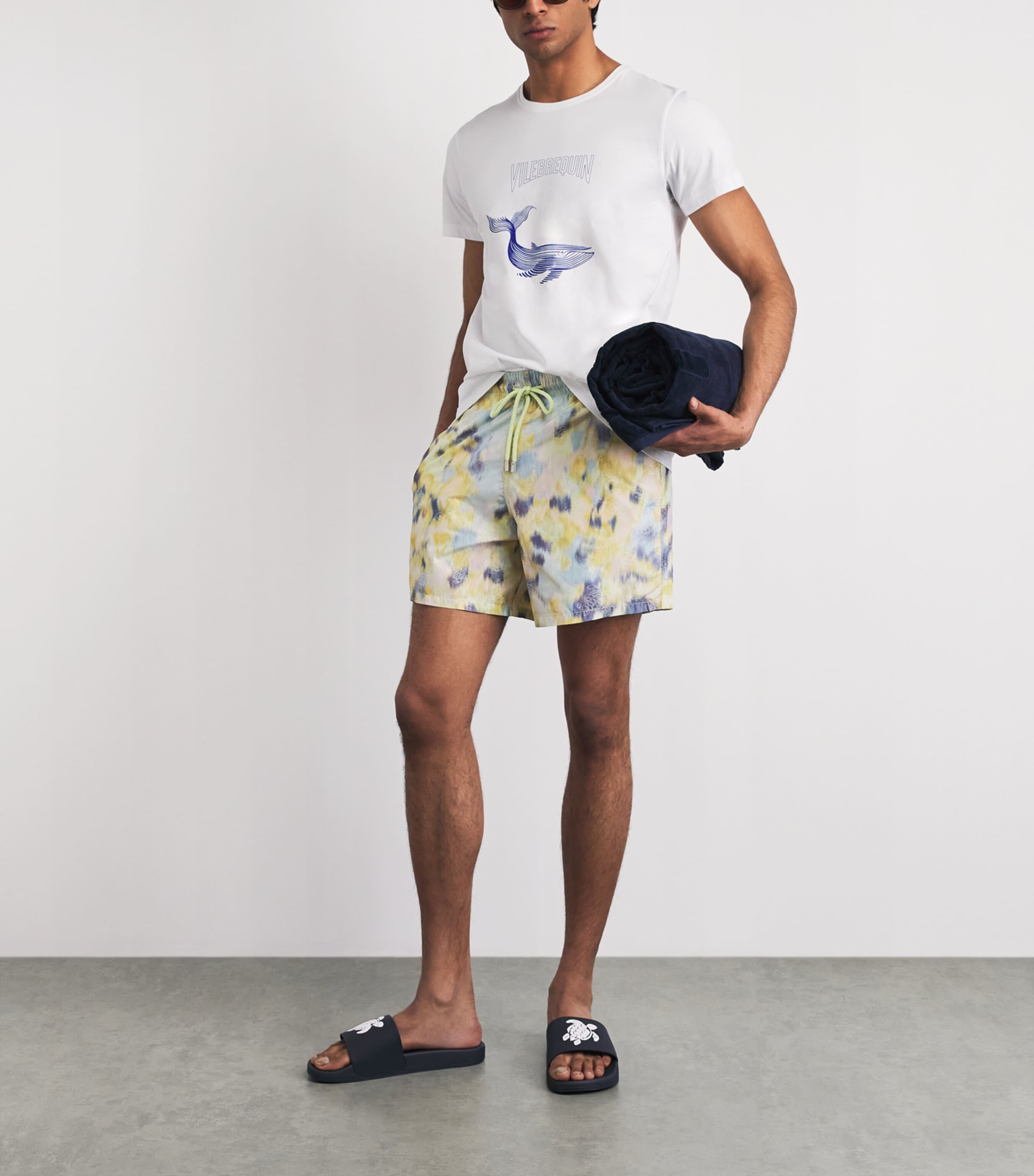 Vilebrequin Mens x Maison BUCOL Moopea Swim Shorts Macaron Image 2