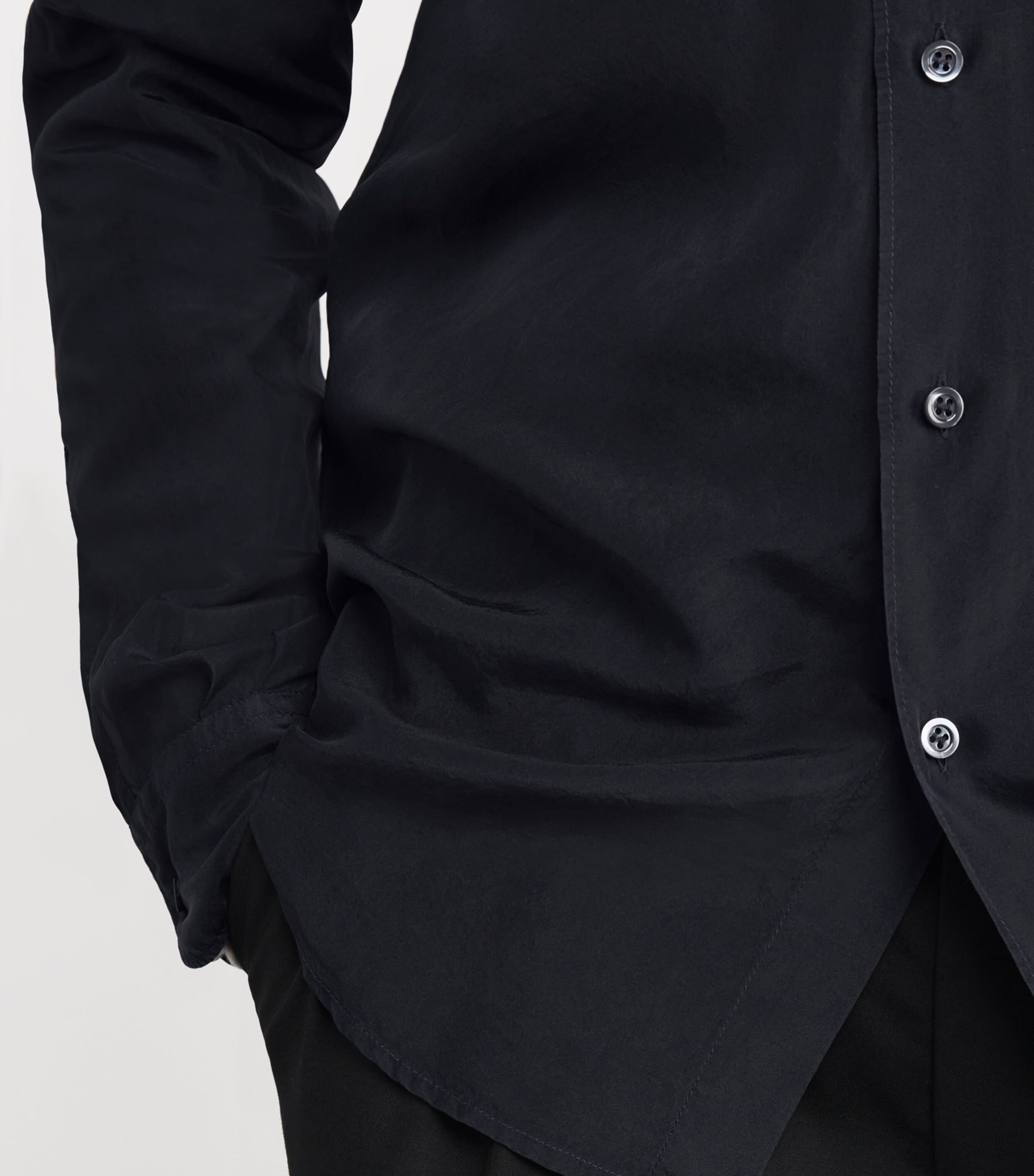 Silk Shirt 170 NAVY Image 6