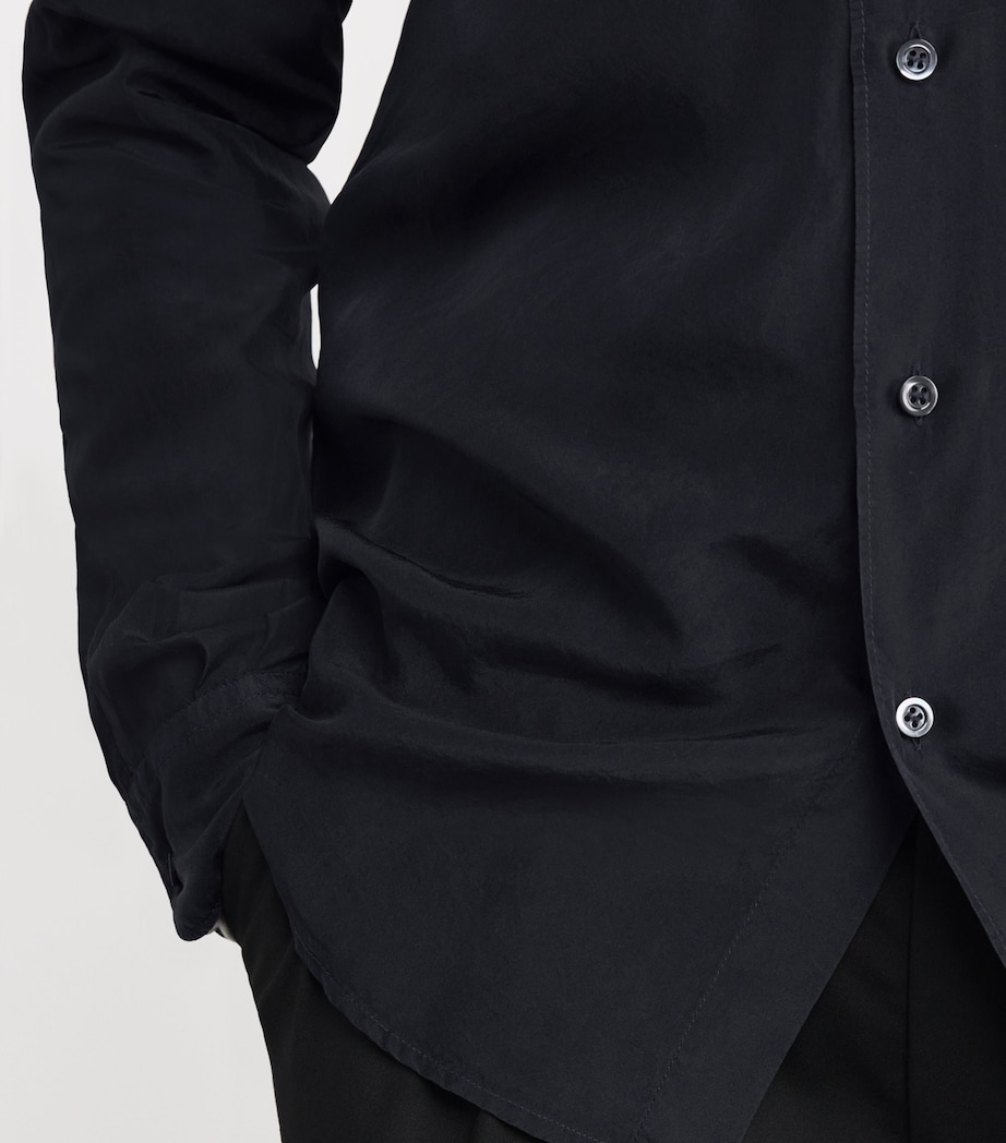 Silk Shirt 170 NAVY Image 6