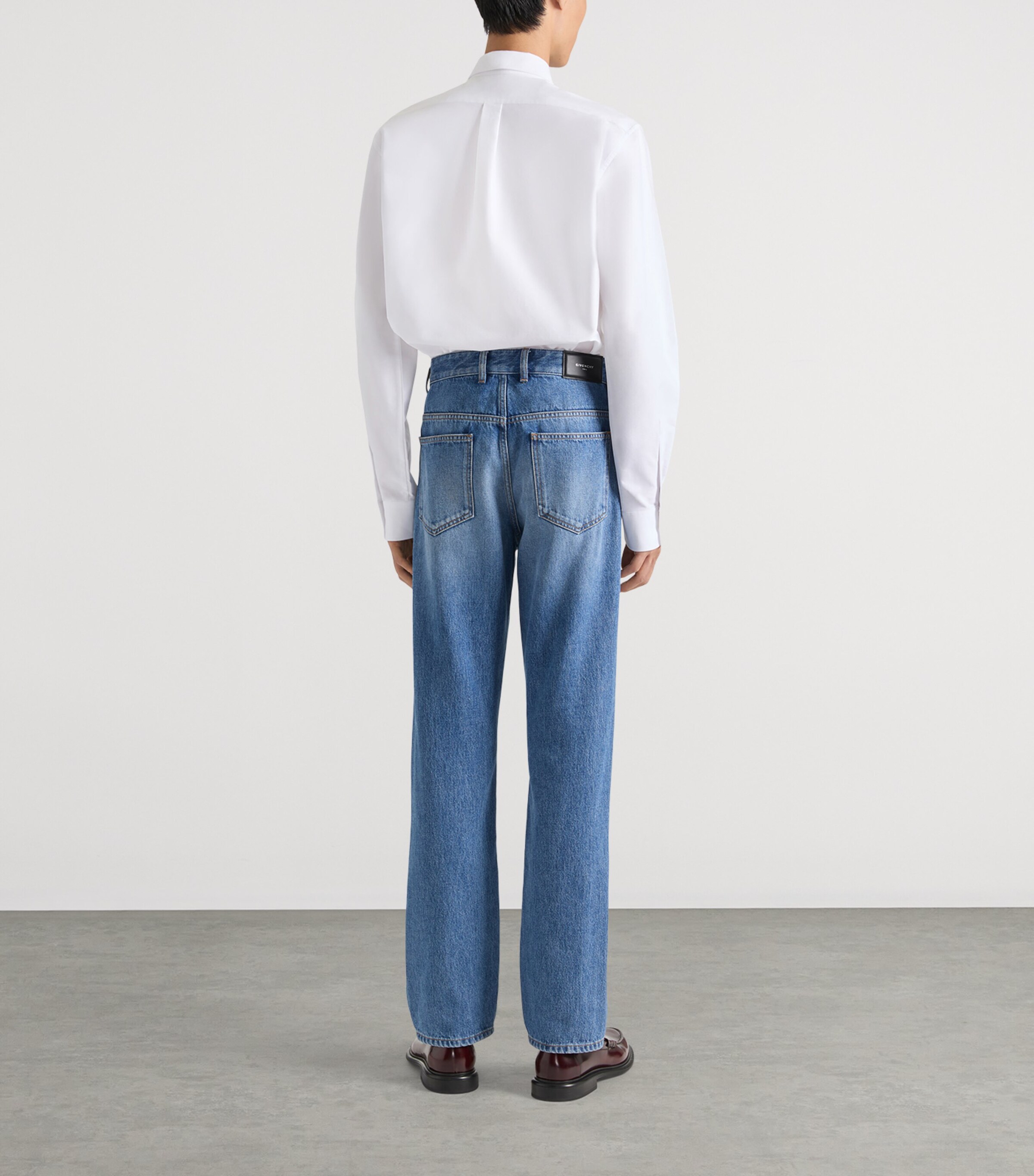 Givenchy Mens Cotton Logo Shirt White Image 3
