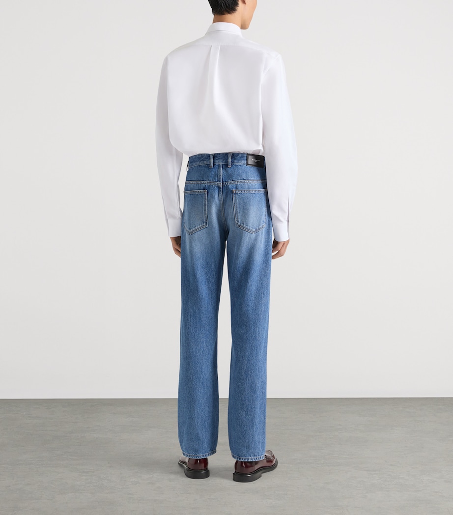 Givenchy Mens Cotton Logo Shirt White Image 3