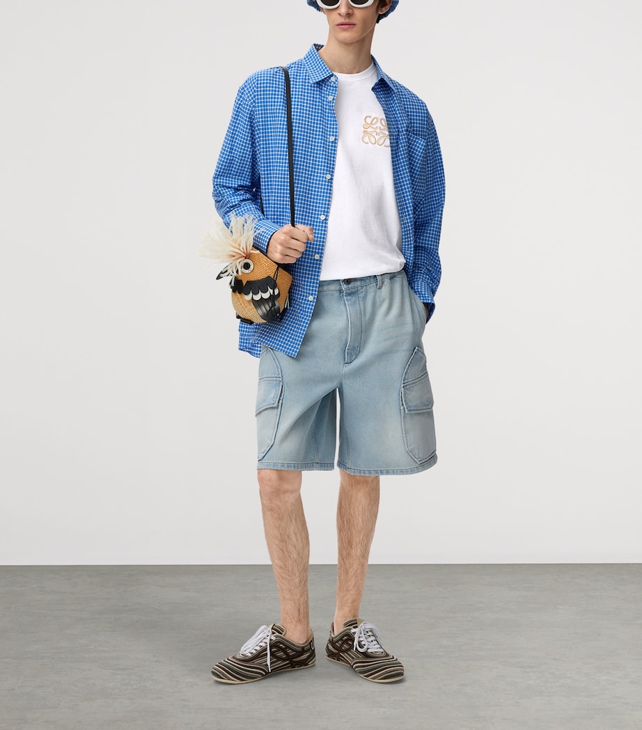 LOEWE Mens x Paula's Ibiza Anagram Relaxed T-Shirt White Image 2