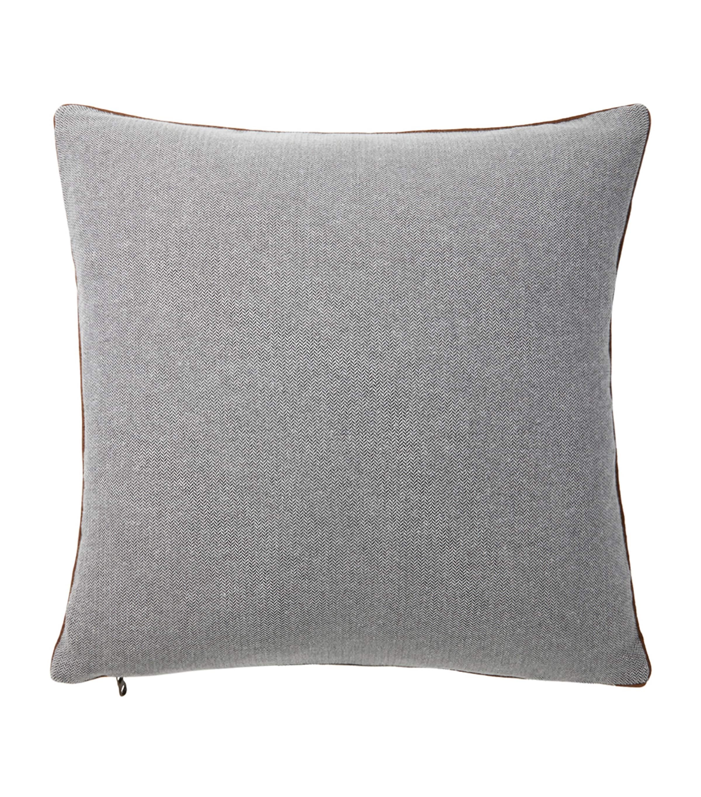 Yves Delorme Orchidia Square Cushion Cover (45cm x 45cm) Kaki Image 2