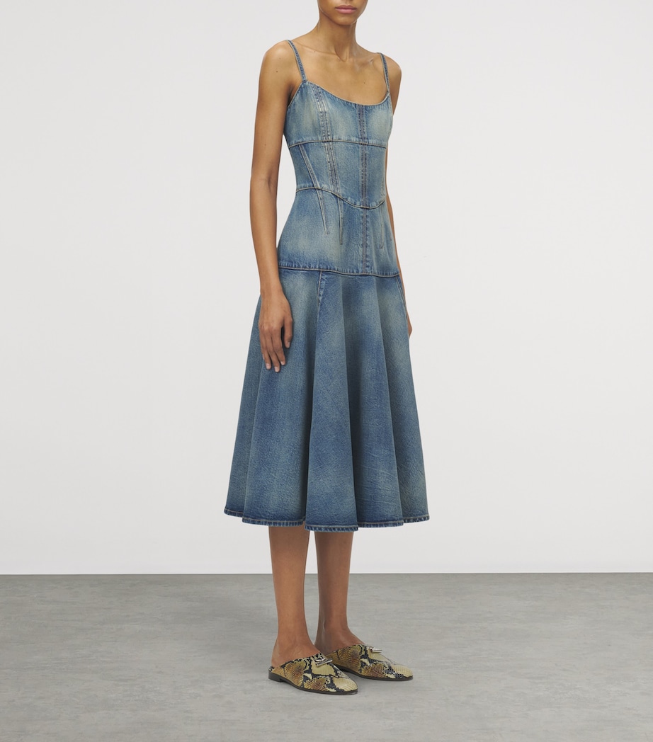 Denim Midi Dress 4315 Image 3