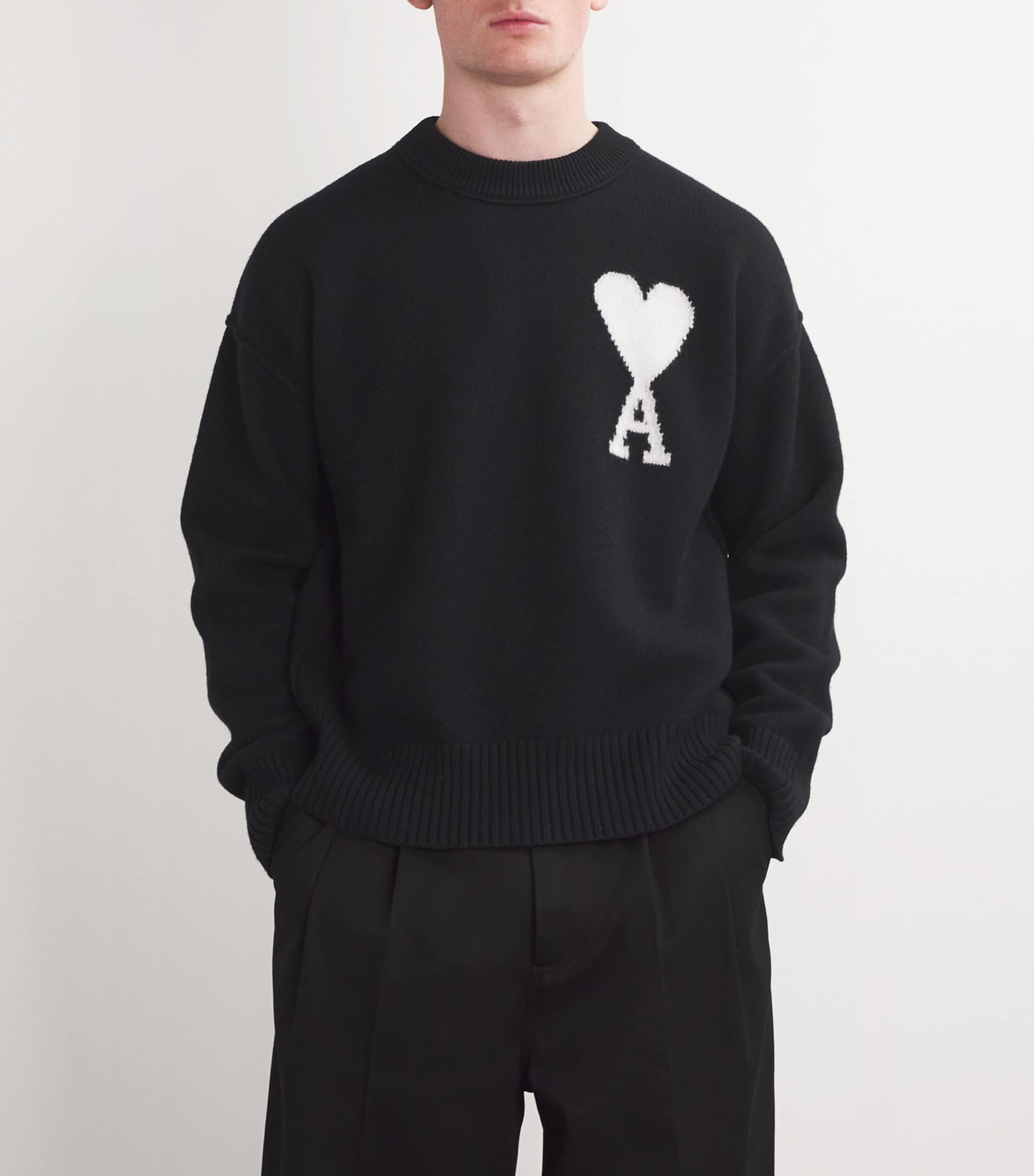De coeur verve ami black sweater Ami Sweaters Verve Ami Cream Sweater