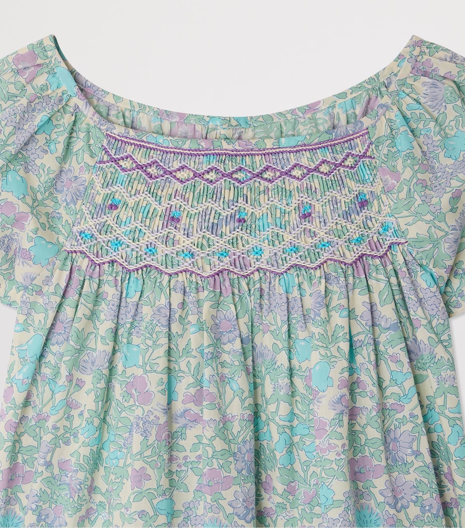 Bonpoint Organic Cotton Grenade Blouse (4-14 Years) Parme Clair Image 3