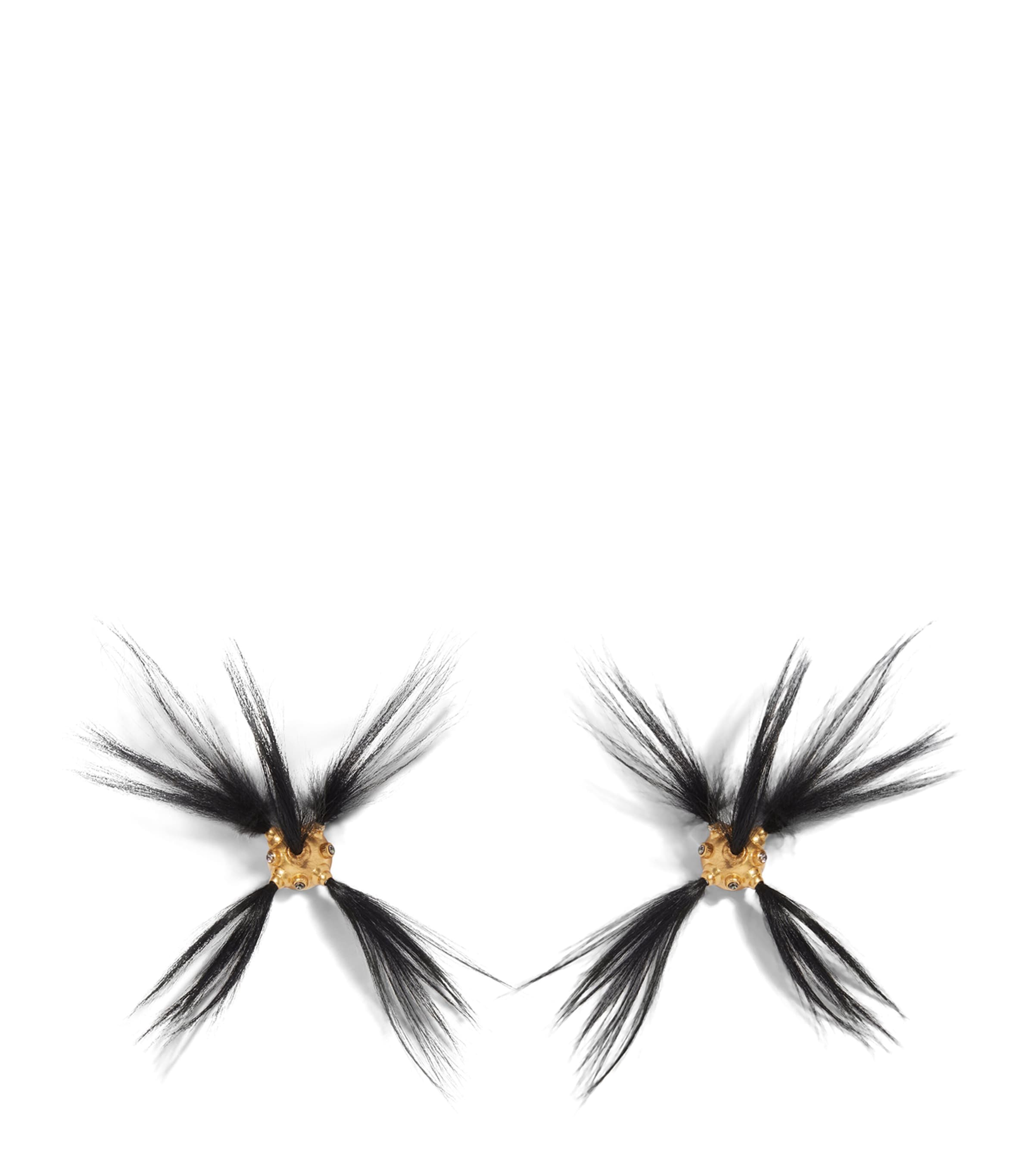 Schiaparelli Surrealistic Ball Earrings Opaque Gold Image 1