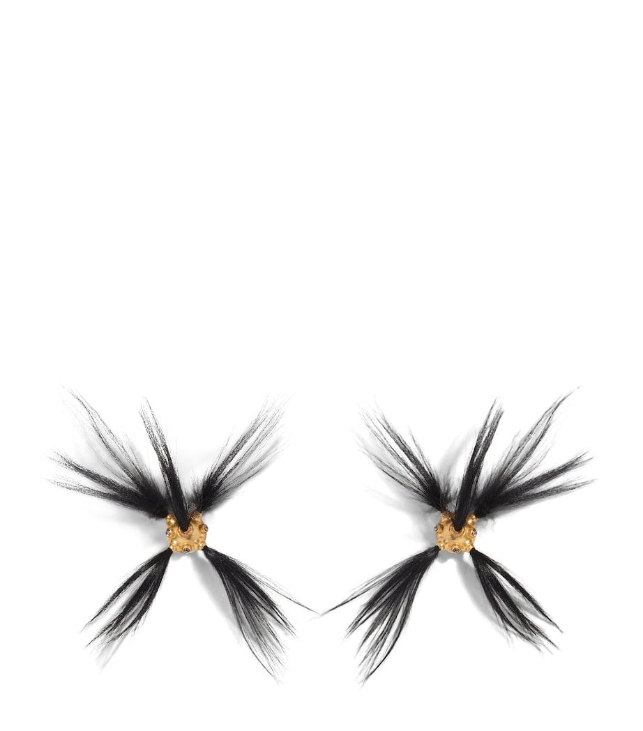 Schiaparelli Surrealistic Ball Earrings Opaque Gold Image 1