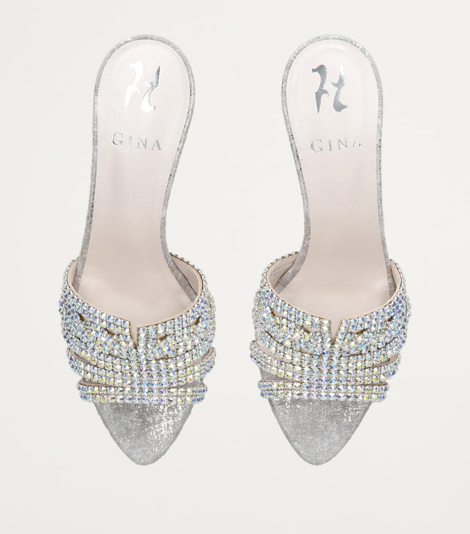 Geneva Heeled Mules 55 WHITE Image 4