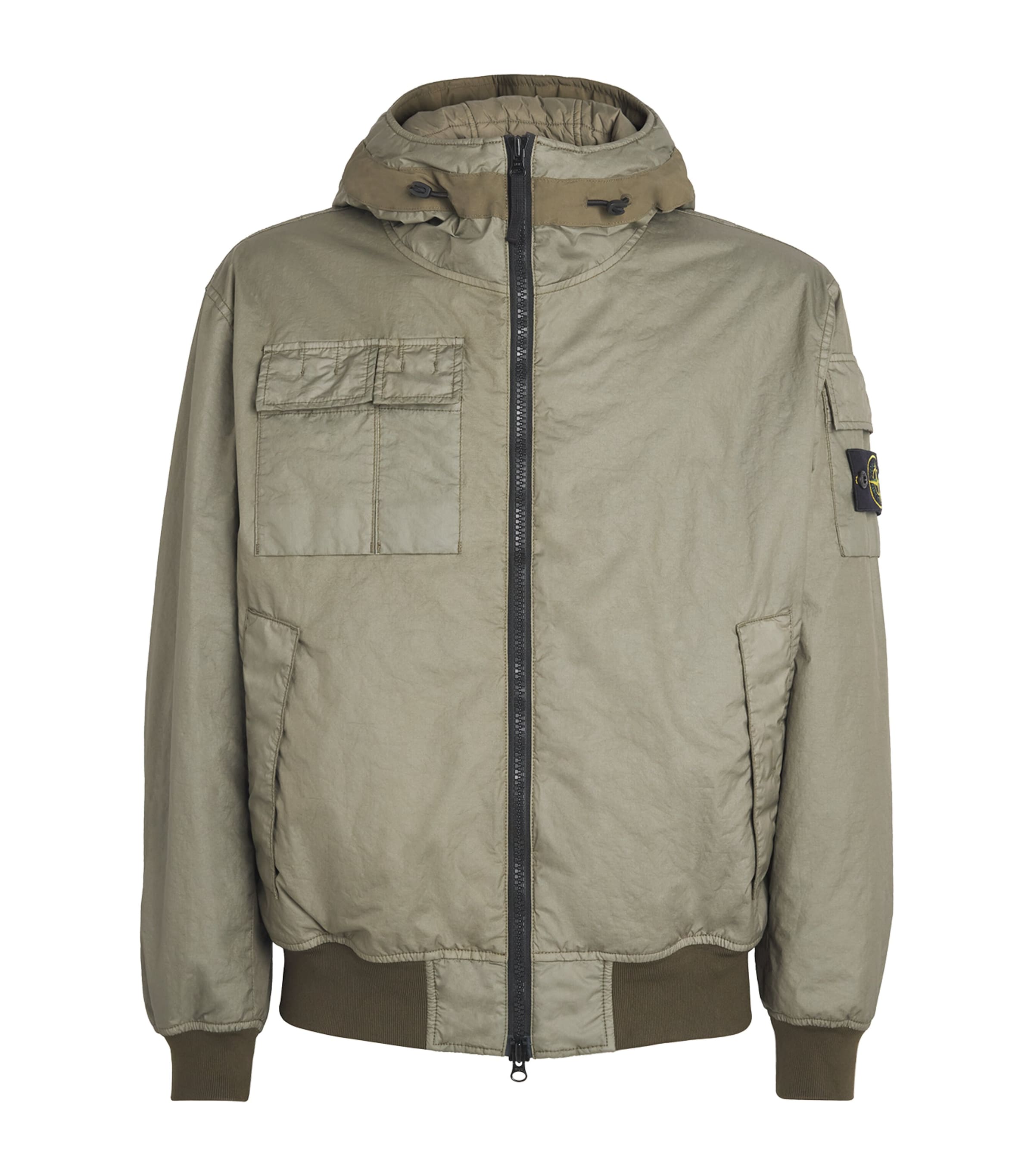 Water-Resistant Nylon Bomber Jacket V005G Image 1
