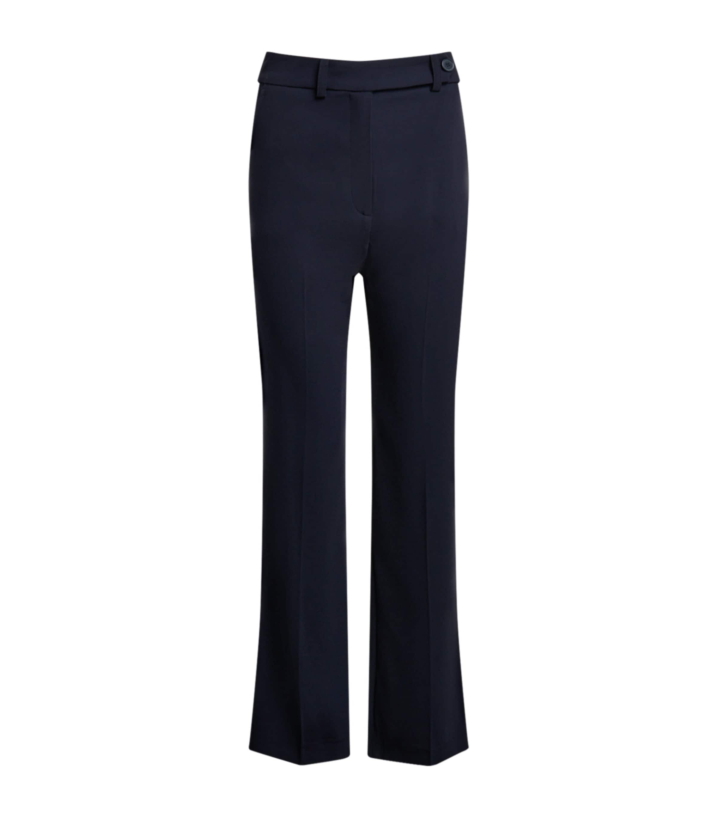 Claudie Pierlot Pixiabis Pleated Trousers In Blue