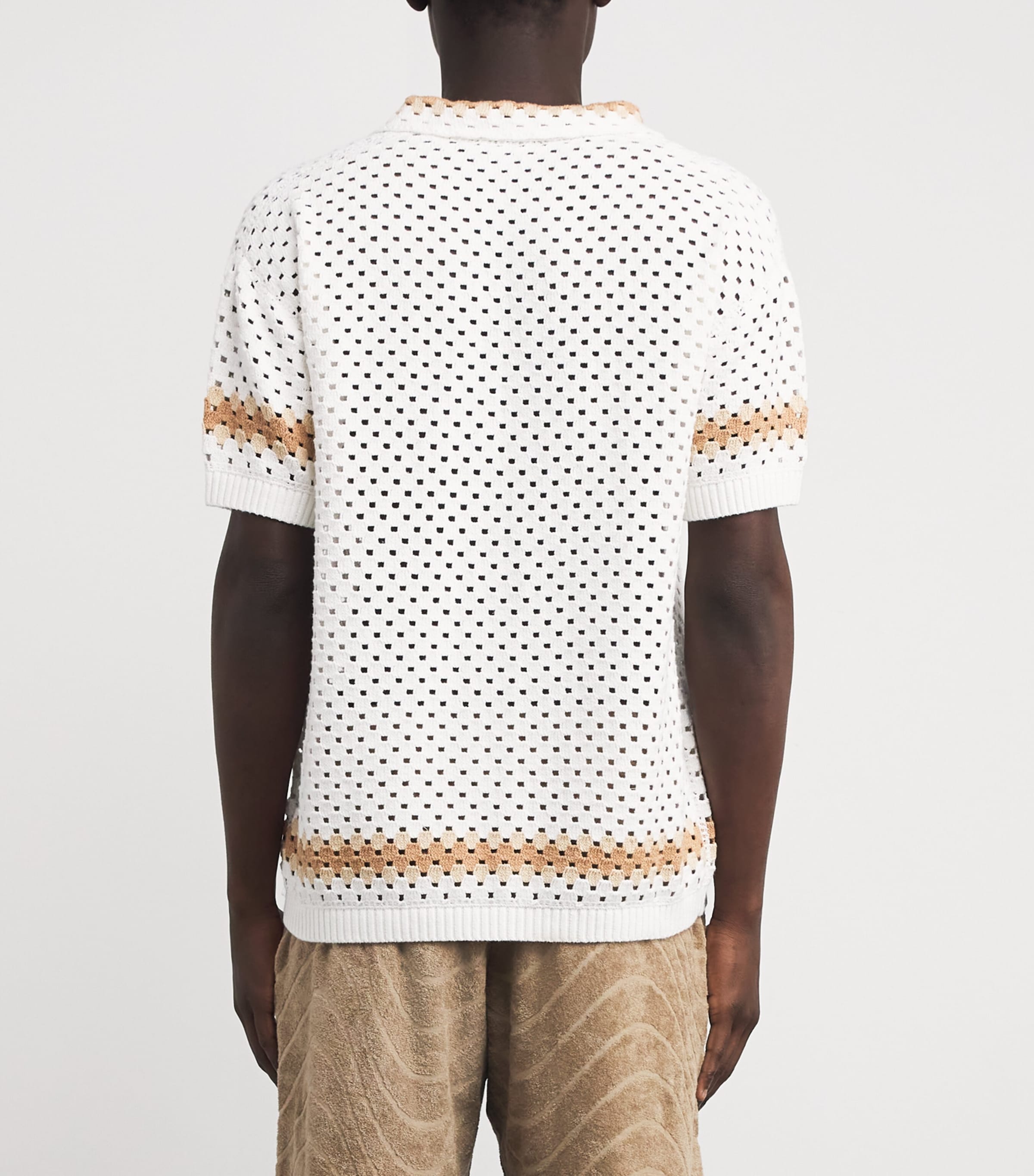 Cotton Crochet Marques Cardigan 593-IVORY Image 4