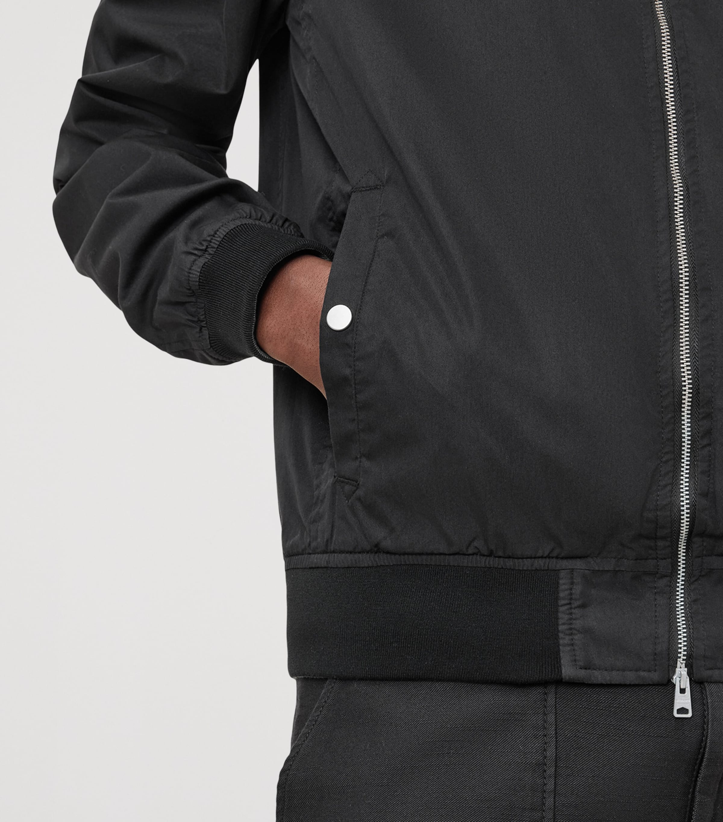 Reversible Bassett Bomber Jacket BLACK/DULL GREEN Image 8