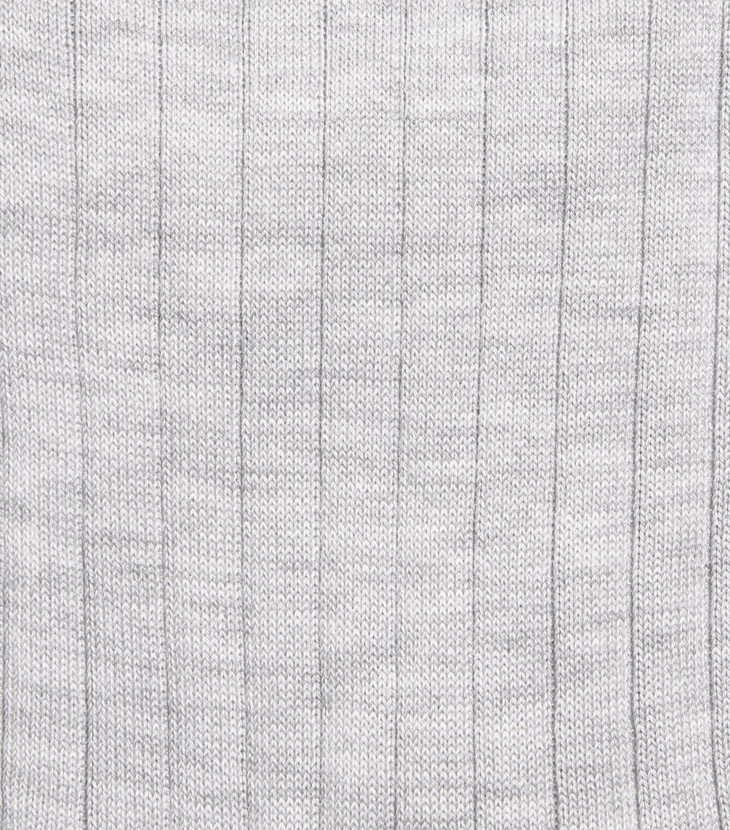 Cotton-Blend Ribbed Socks GREY Image 2