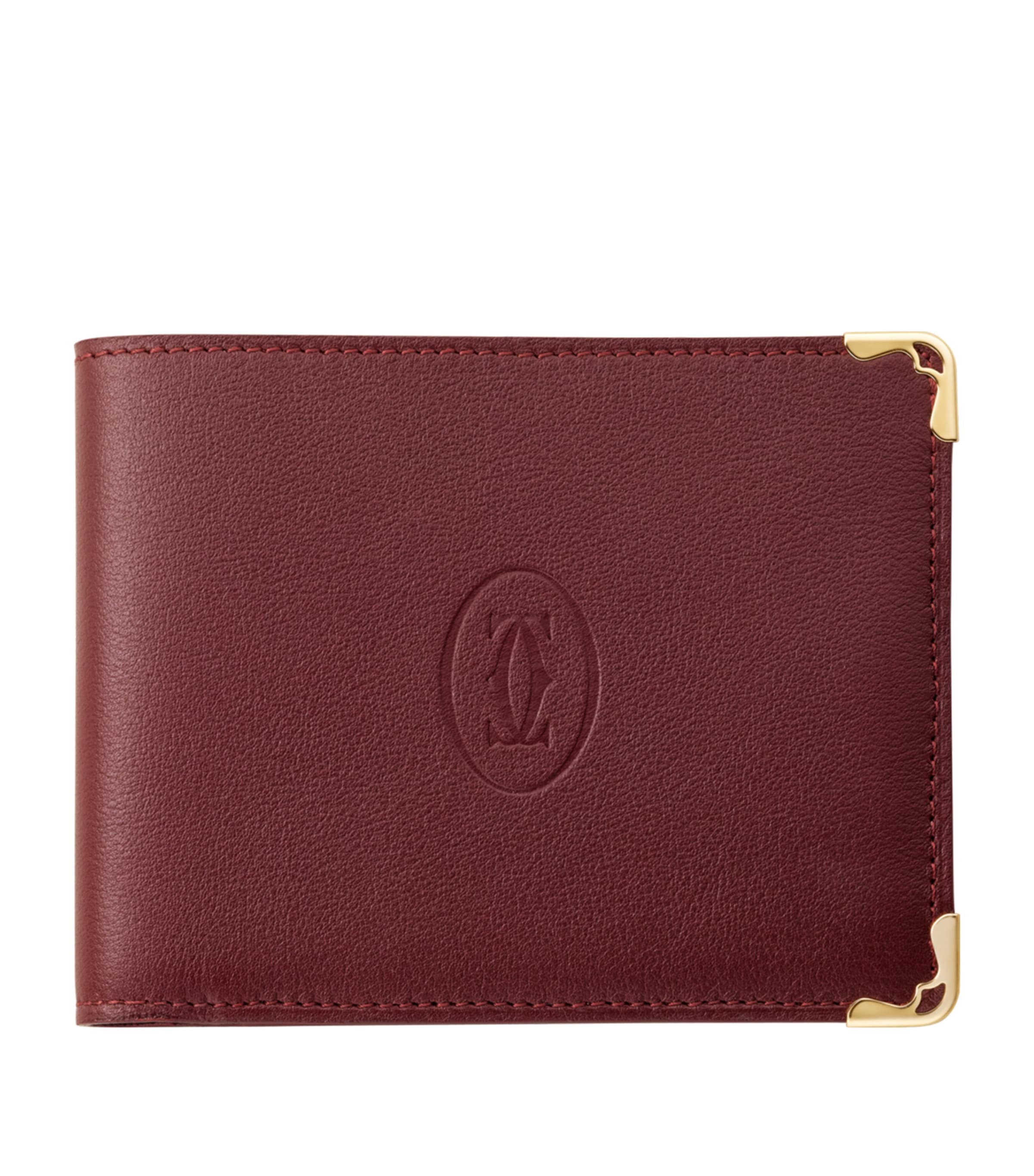 Leather Must de Cartier Wallet BURGUNDY Image 1
