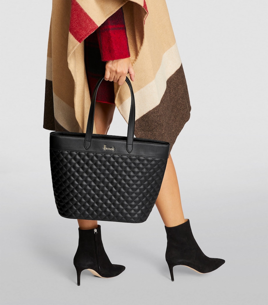 Harrods Chelsea Shoulder Tote Bag Black Image 2