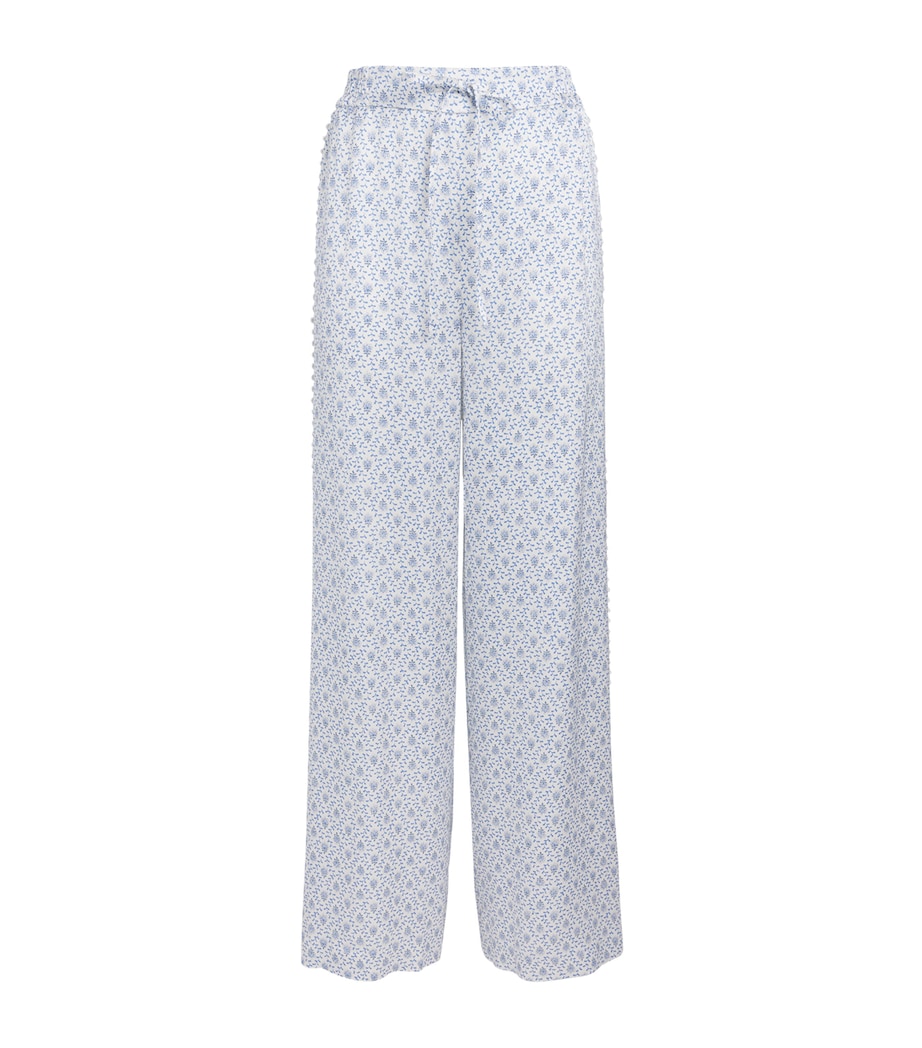 Claudie Pierlot Womens Printed Wide-Leg Trousers Light Print Image 1
