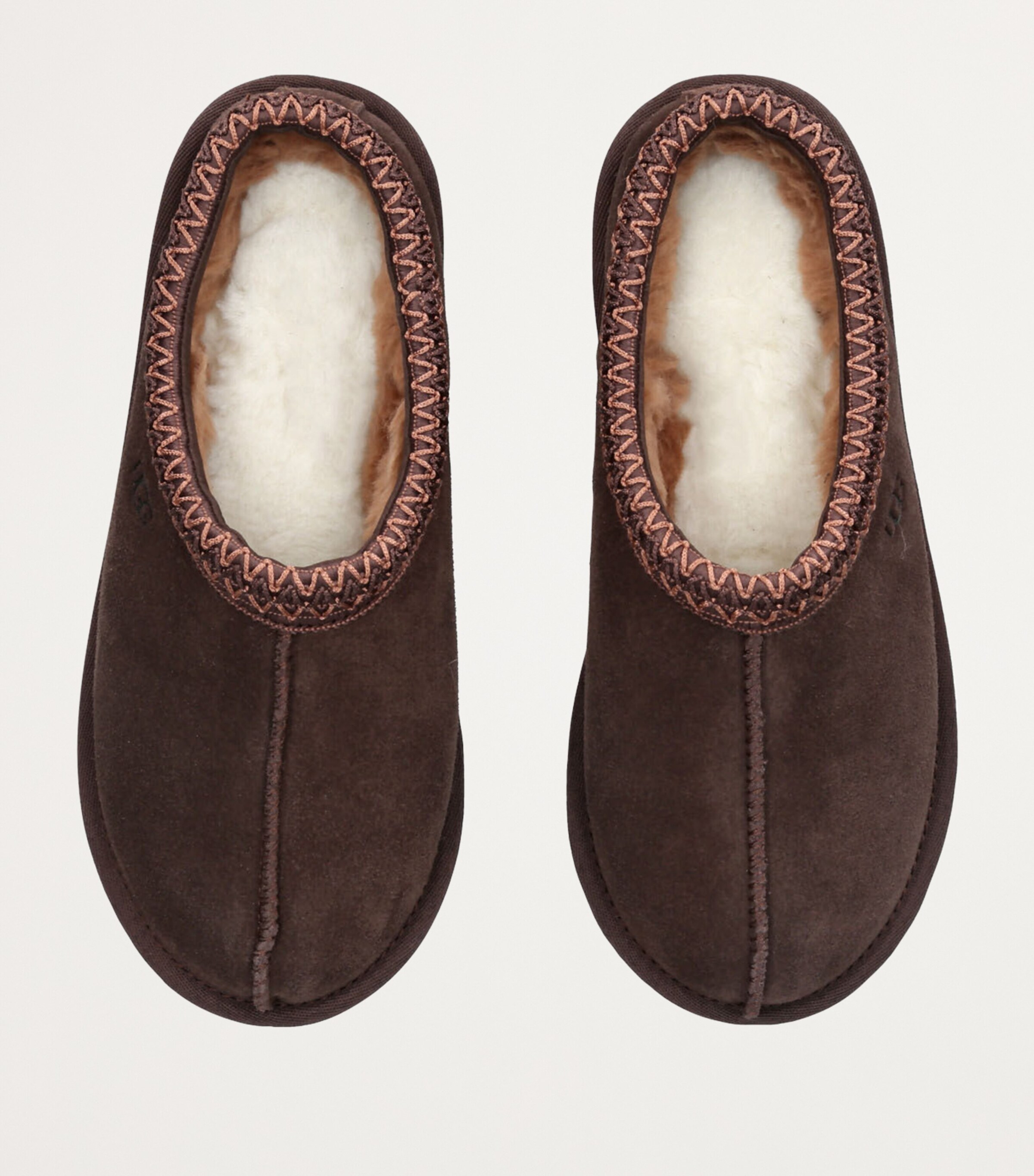 Suede Tasman Slippers DARK BROWN Image 6