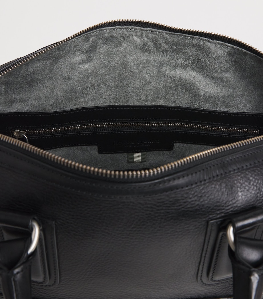 Officine Creative Leather Jules Briefcase Nero Image 5
