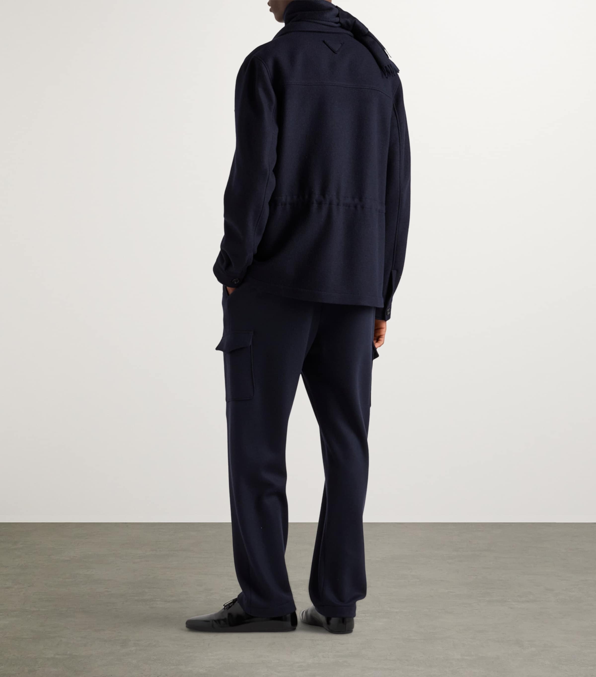 Cashmere-Wool Cargo Sweatpants F0008 Image 4