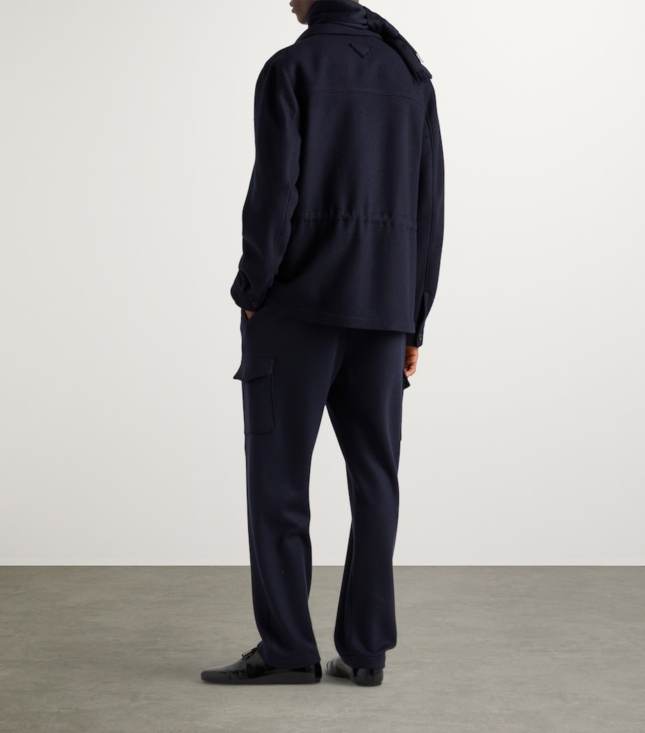 Cashmere-Wool Cargo Sweatpants F0008 Image 4