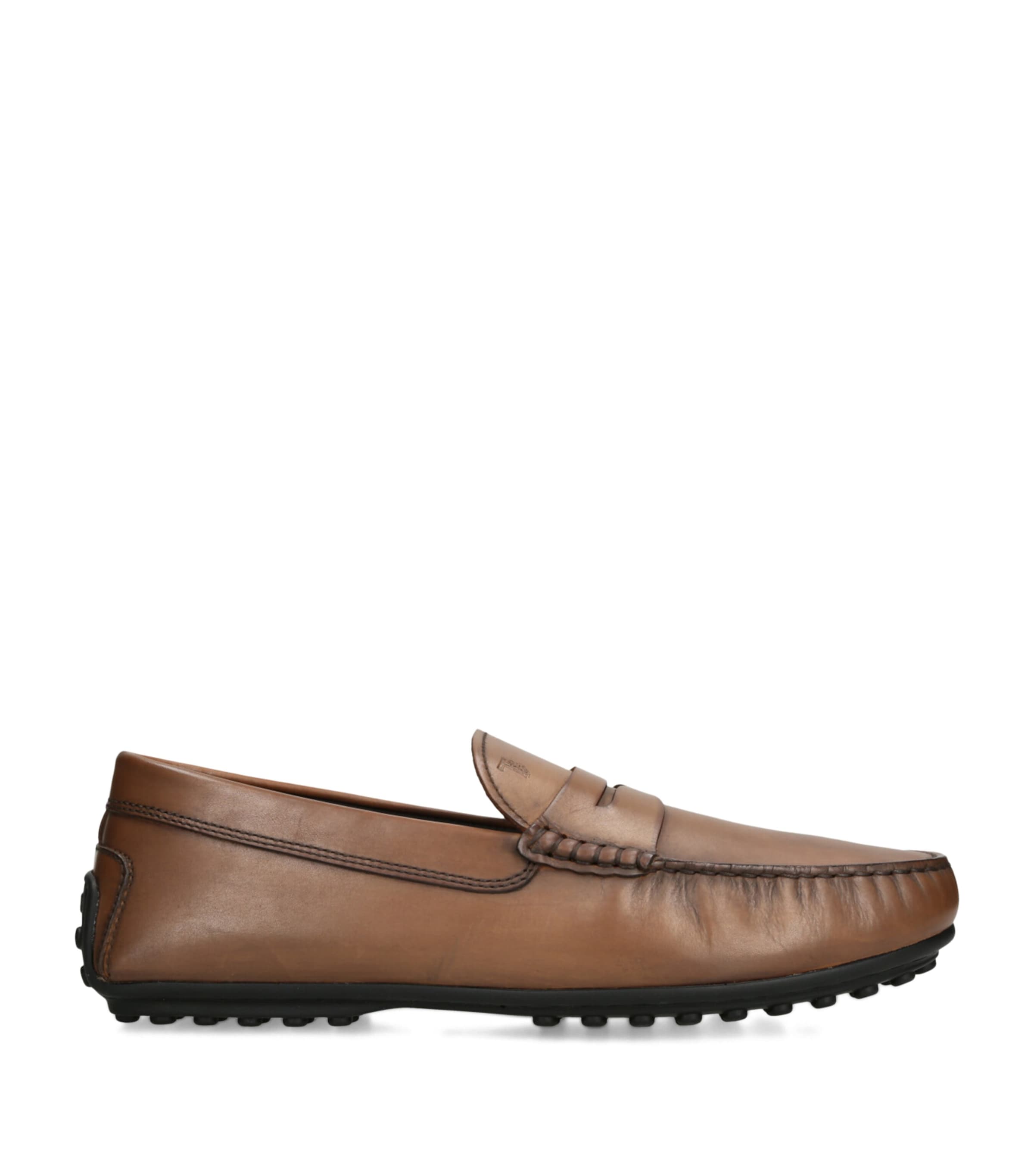 Tod's T Timeless City Gommino Driving Shoes In Leather In Brown