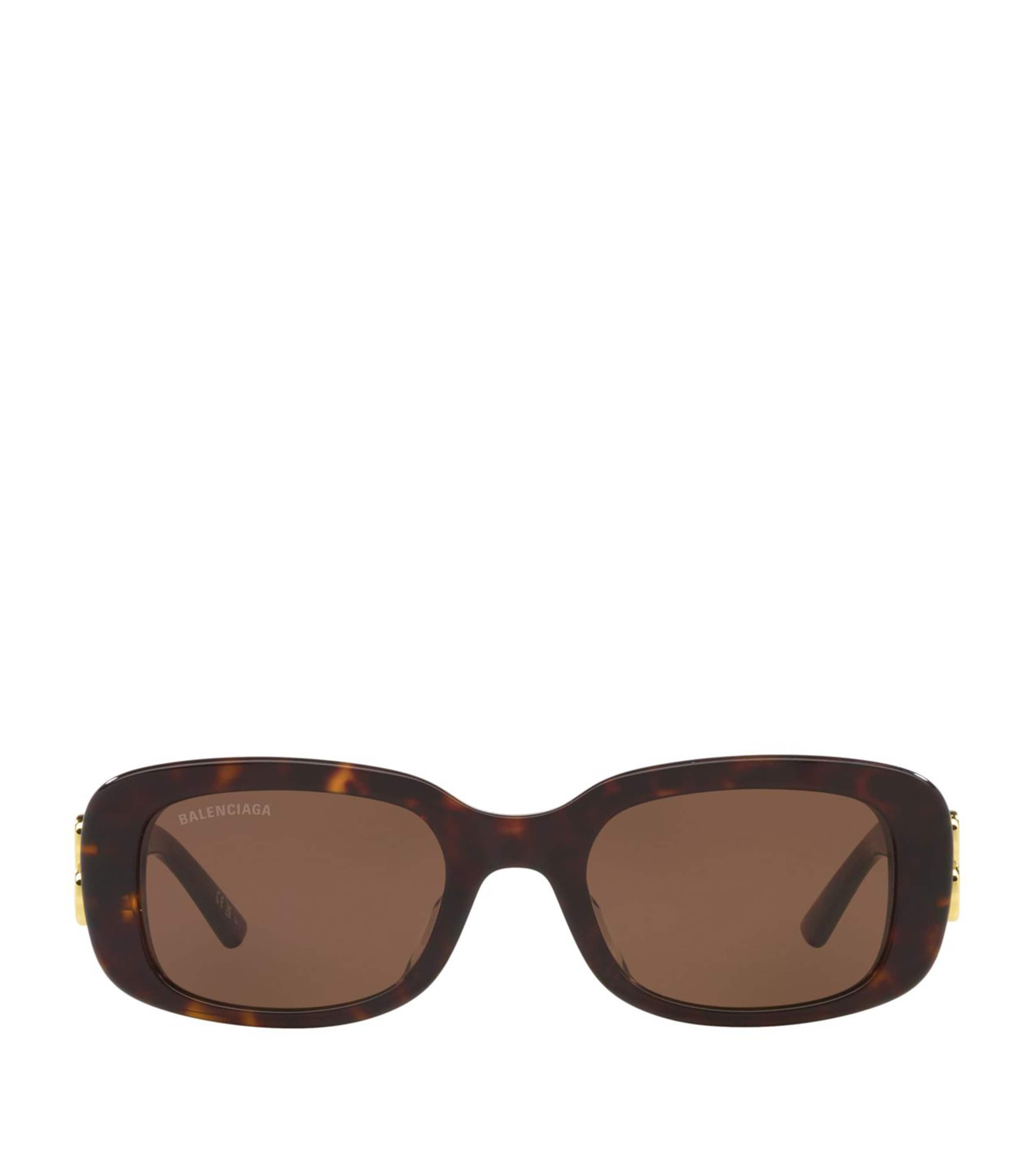 Balenciaga Acetate 06e000317 Sunglasses In Brown