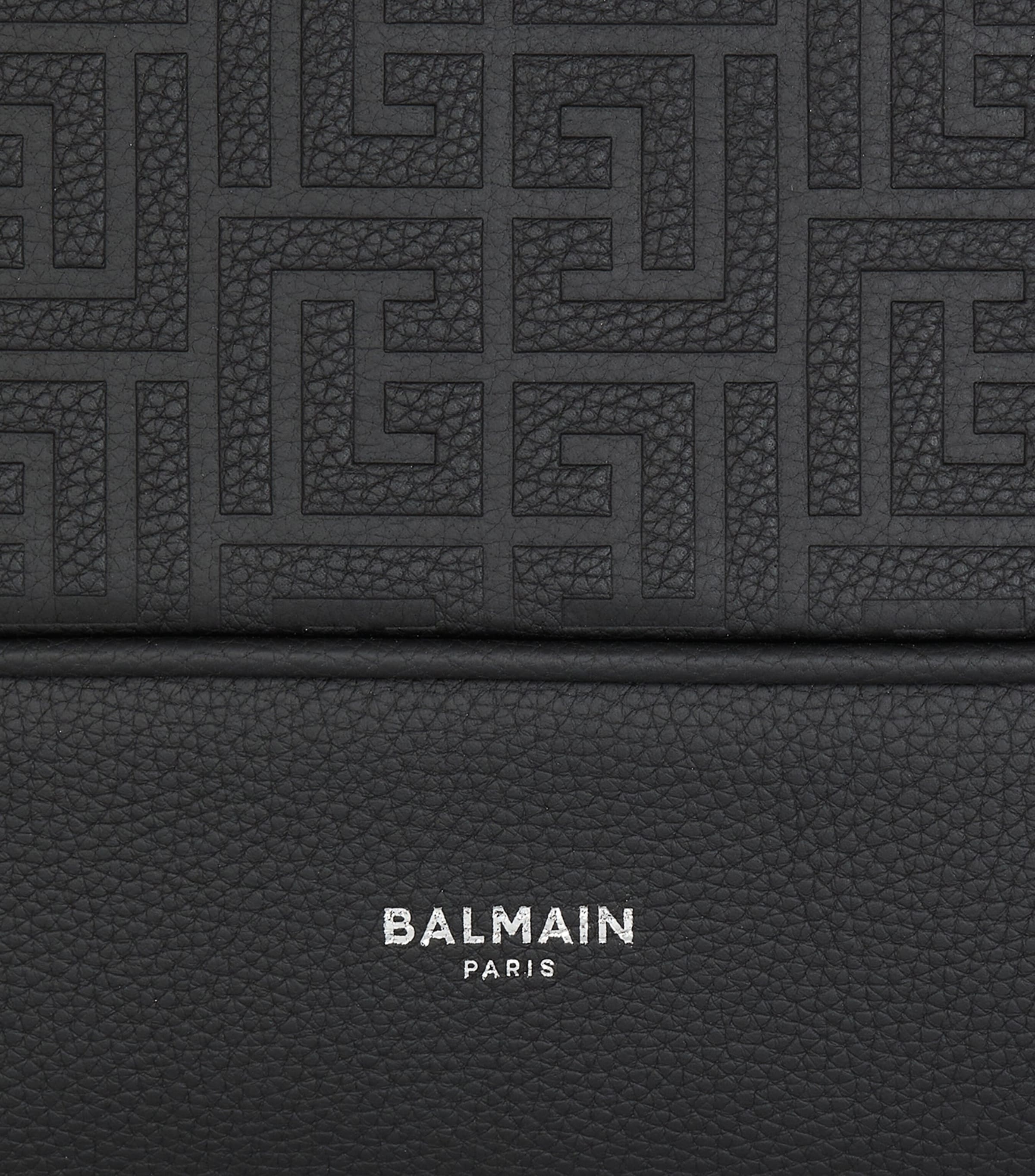 Leather PB Monogram Backpack 0PA NOIR Image 5