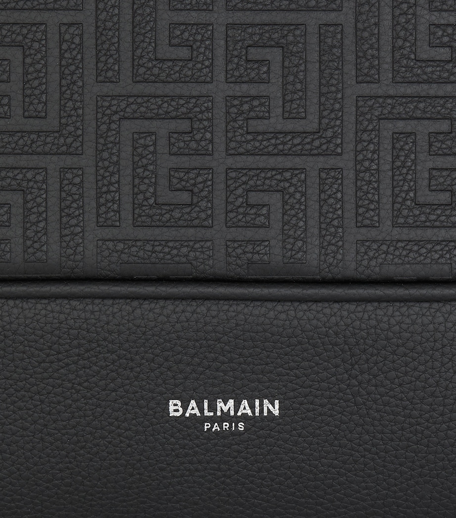 Leather PB Monogram Backpack 0PA NOIR Image 5