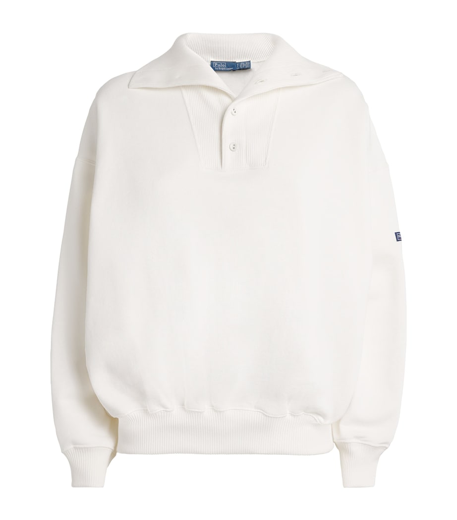 Collared Sweatshirt WHITE Image 1