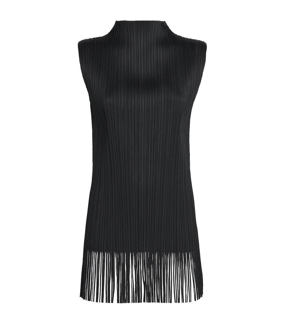Pleats Please Issey Miyake Wave Tunic Top Black