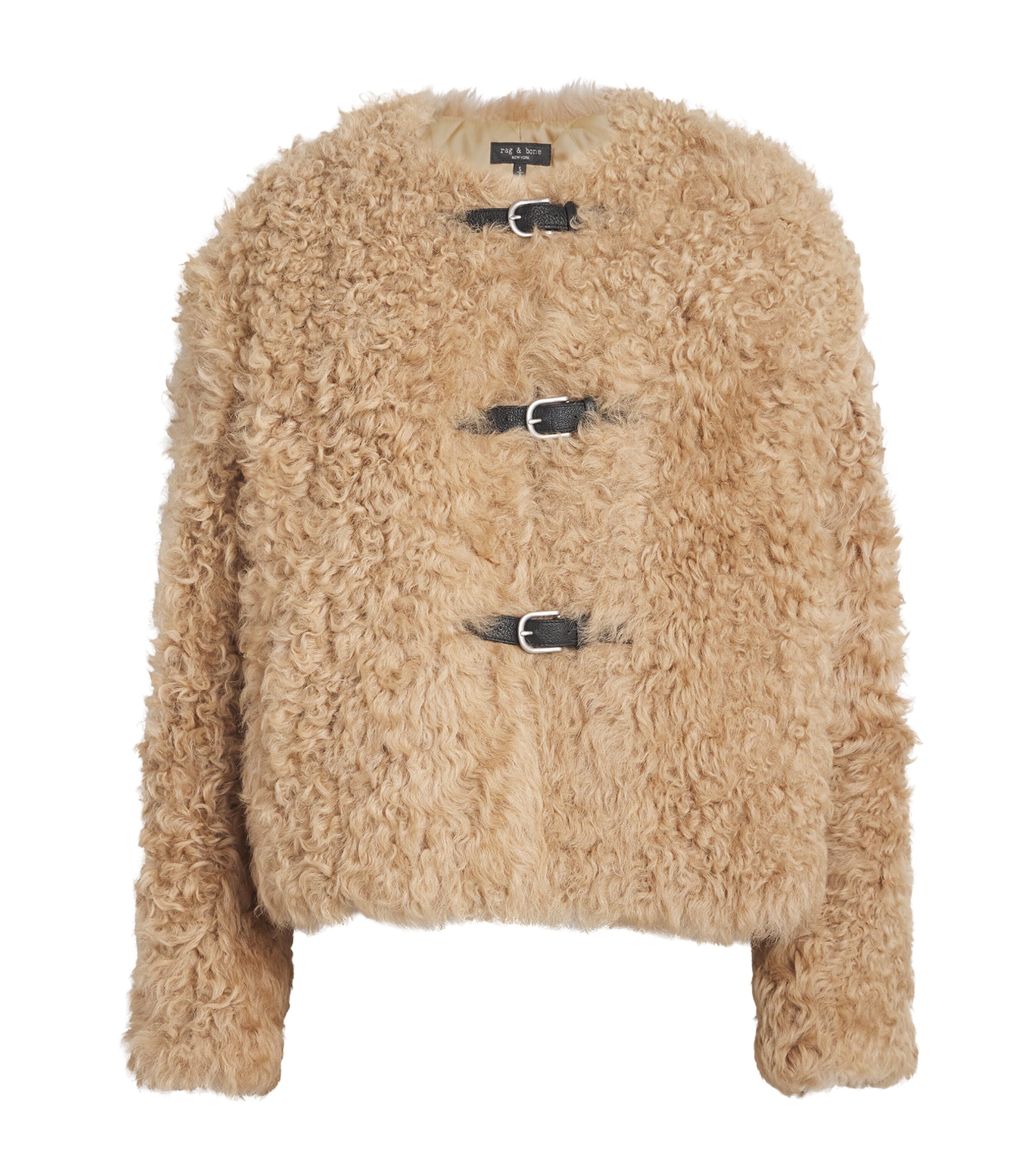 Shearling Sabrina Jacket LTBROWN Image 1