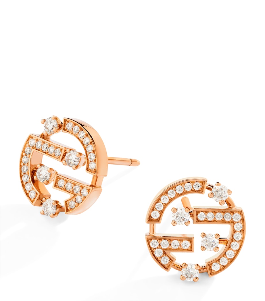 MARLI New York Rose Gold and Diamond Avenues Earrings Rose Gold Image 1