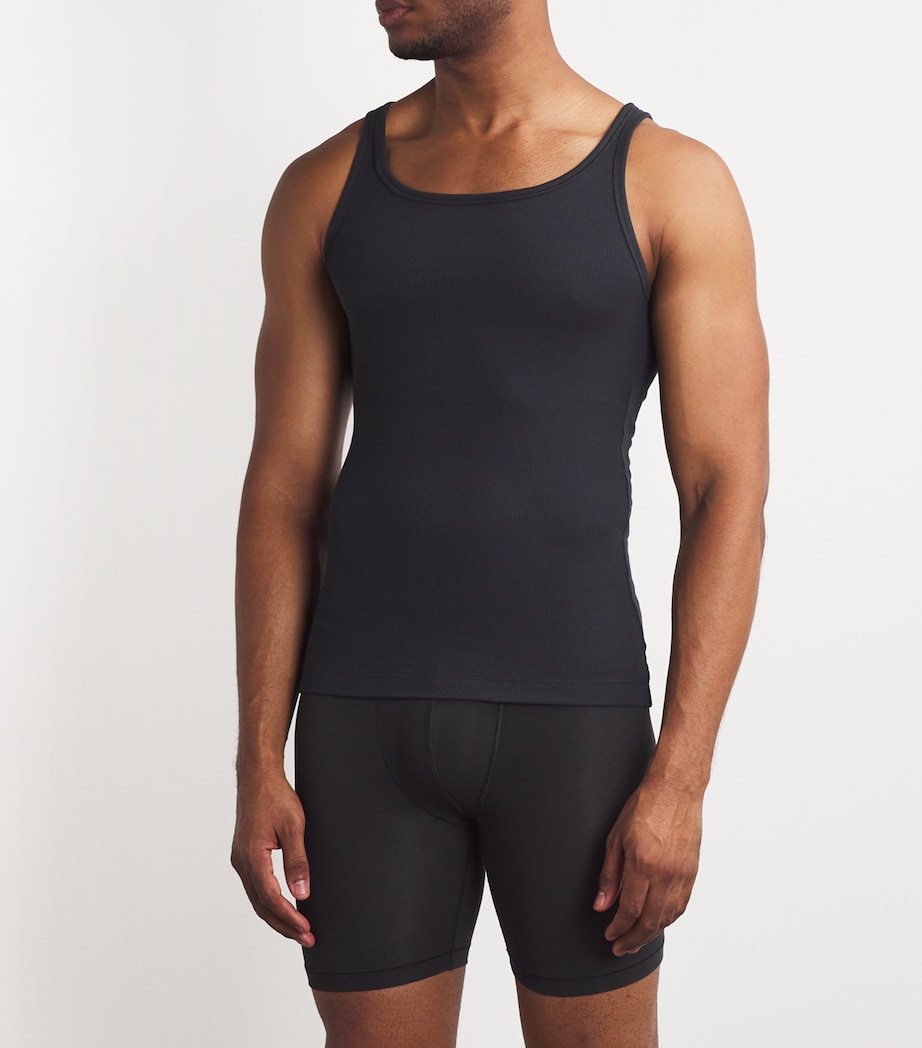 Cotton Ribbed Tank Tops (Pack of 3) ONYX Image 2