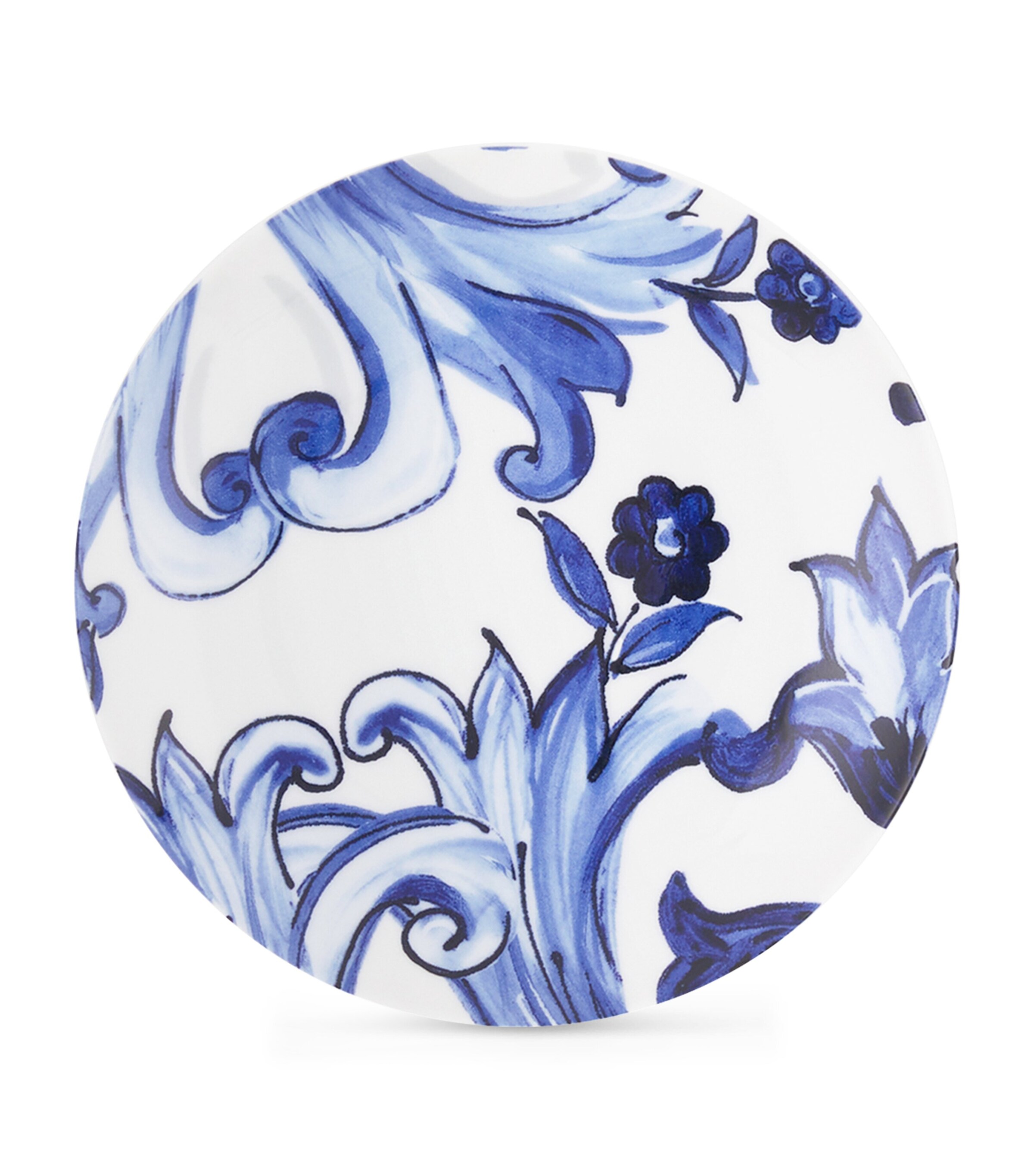 Set of 2 Blu Mediterraneo Bread Plates (17cm) UB008 FIORE PIC BLU Image 3