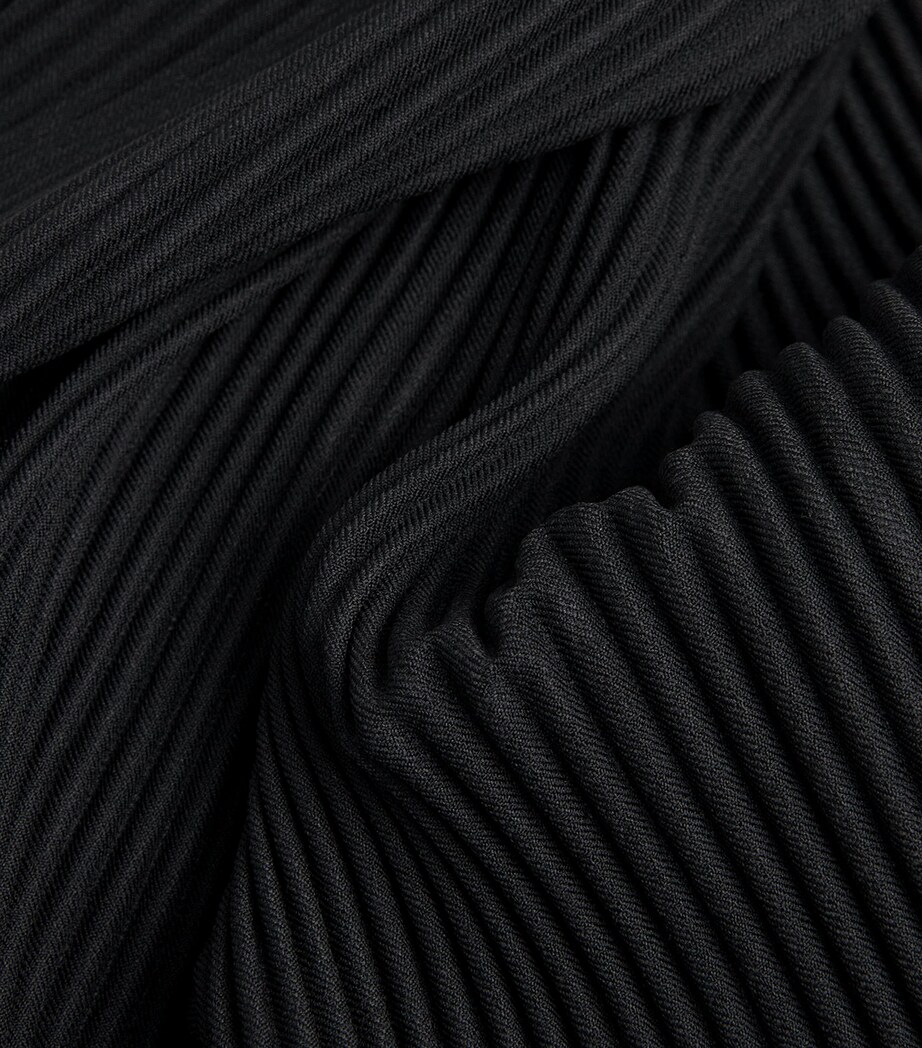 Homme Plissé Issey Miyake Mens Pleated Tailored Trousers Black Image 5