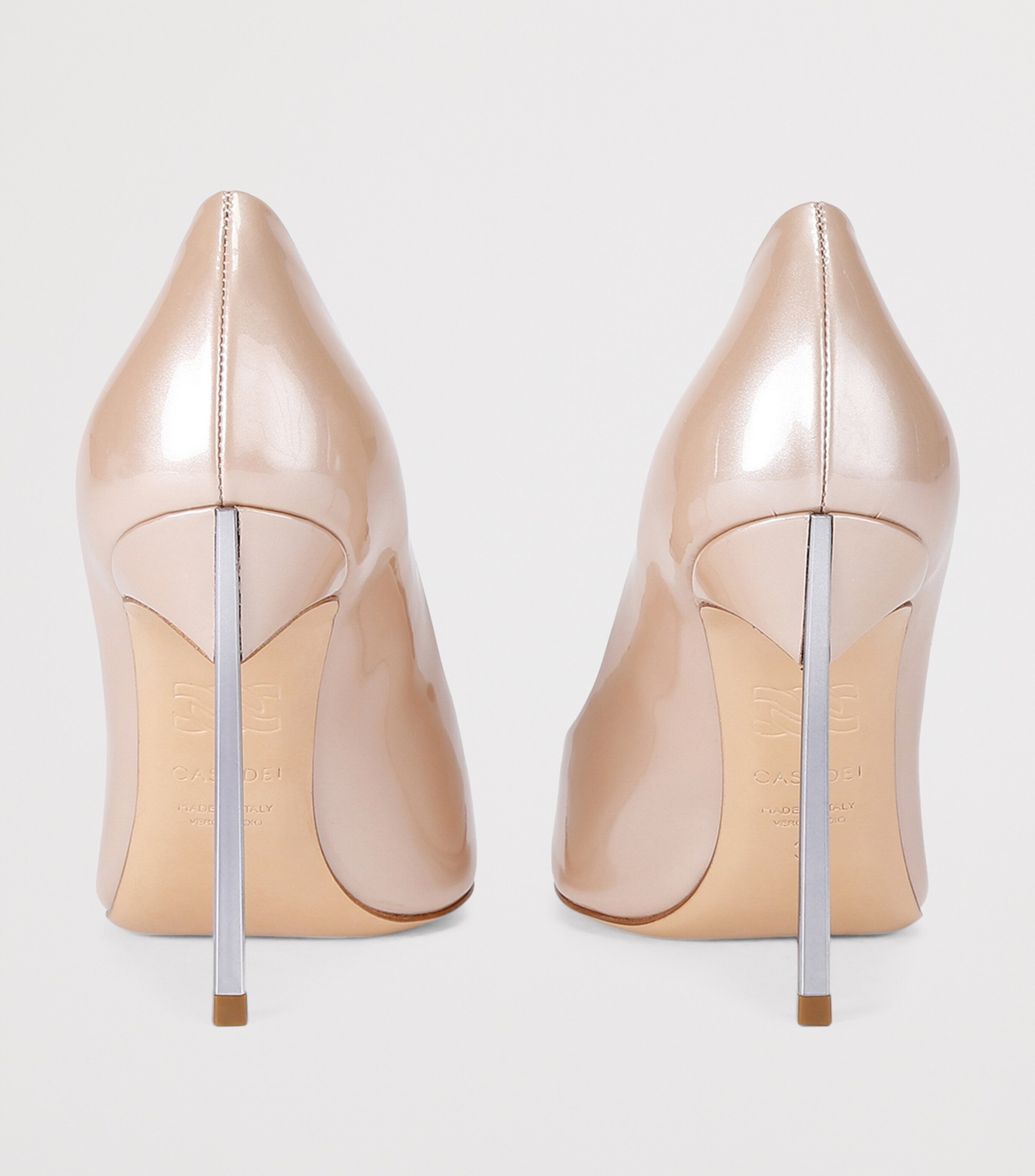 Casadei Patent Blade Pumps 100 Beige Image 2