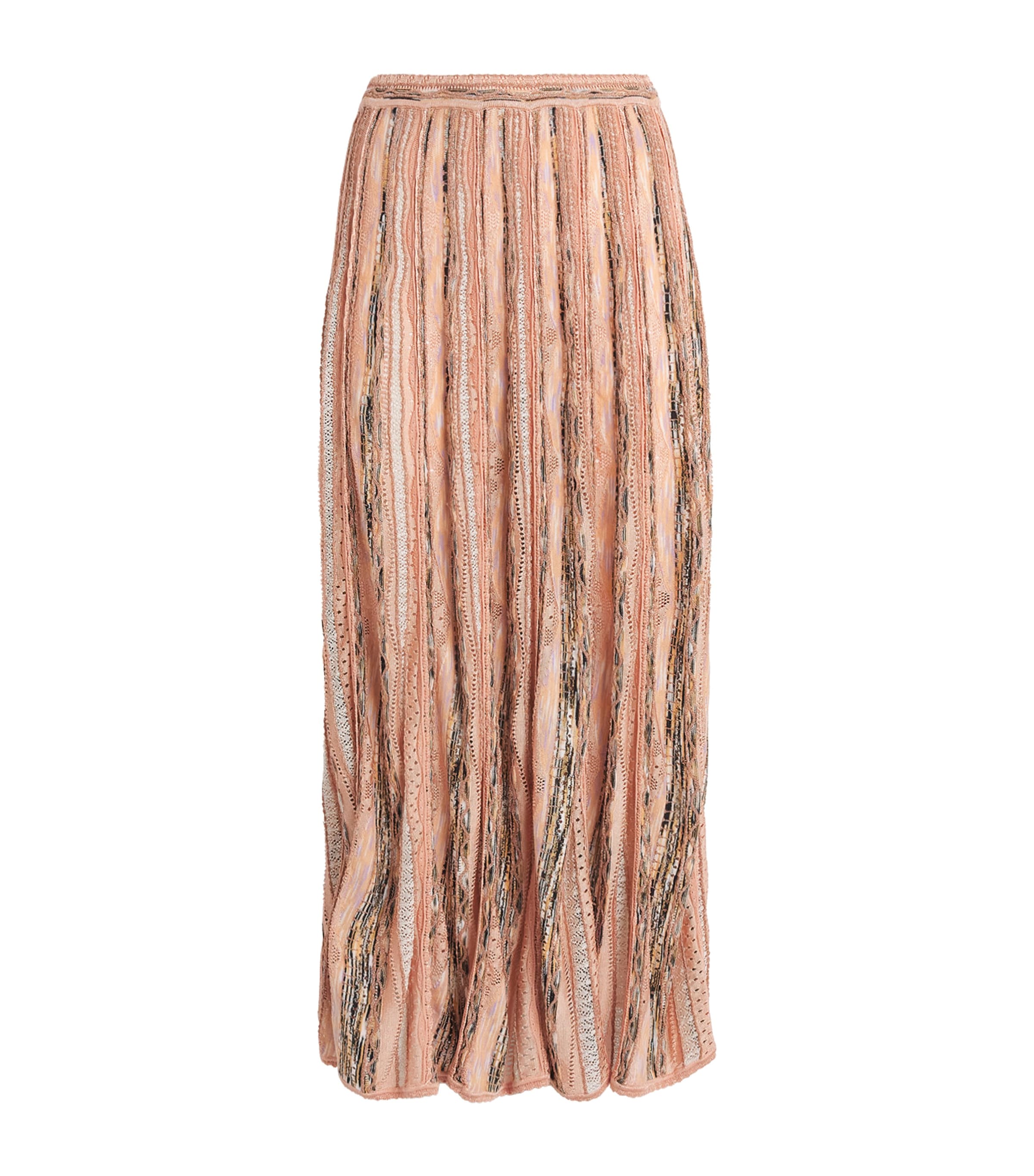 Ulla Johnson Womens Knitted Clio Midi Skirt Hibiscus Image 1