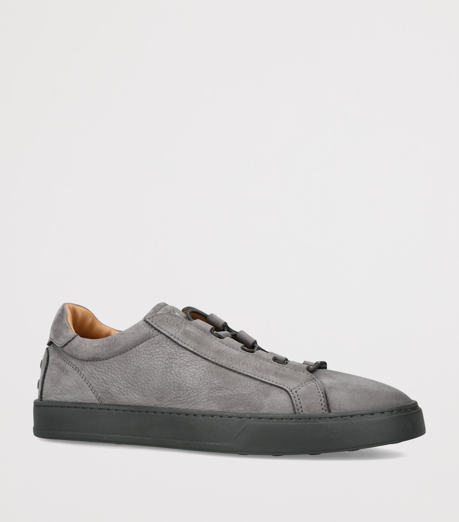 Tod's Leather Elastic Cassetta Sneakers Grey/dark Image 2