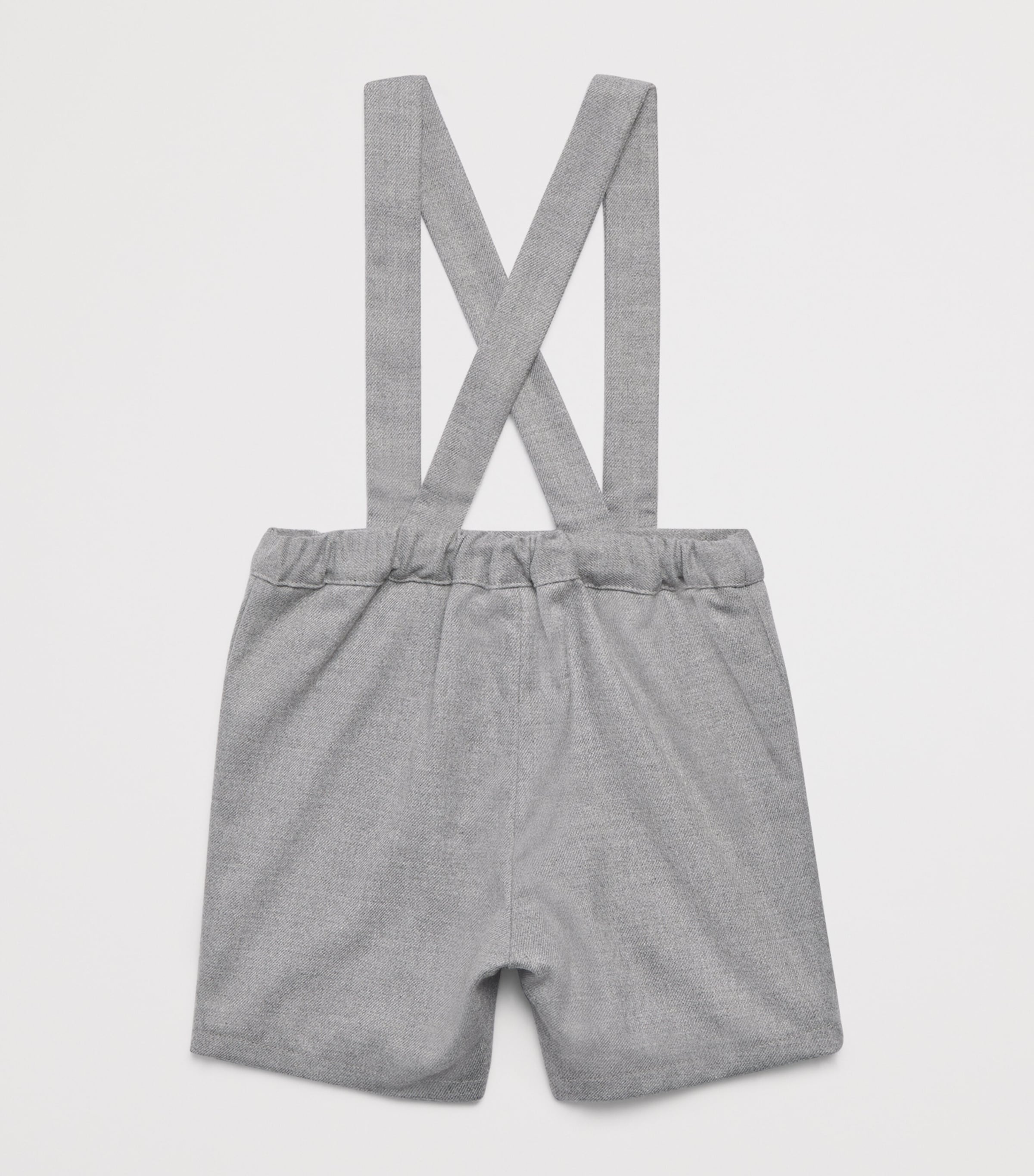 Tartine et Chocolat Logo Patch Dungarees (3-36 Months) Moyen Chiné Image 2