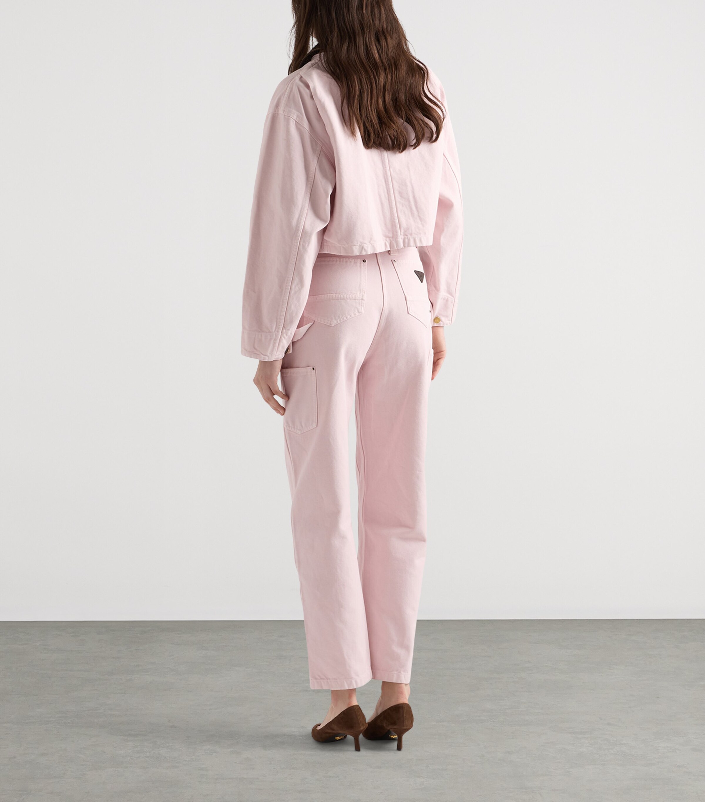 Prada Womens Cotton Canvas Carpenter Trousers Image 5