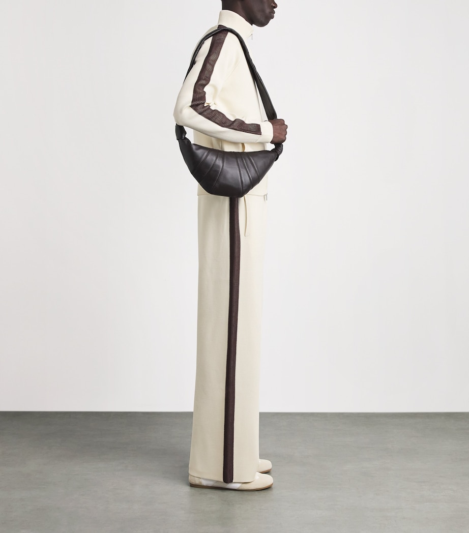 Wales Bonner Mens Knitted Tide Sweatpants Ivory Image 2