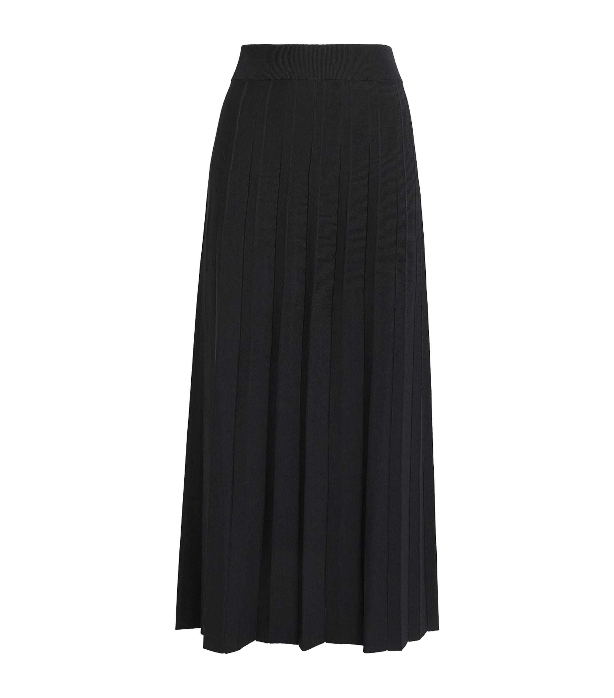 Falke Womens Plissé Midi Skirt Black Image 1